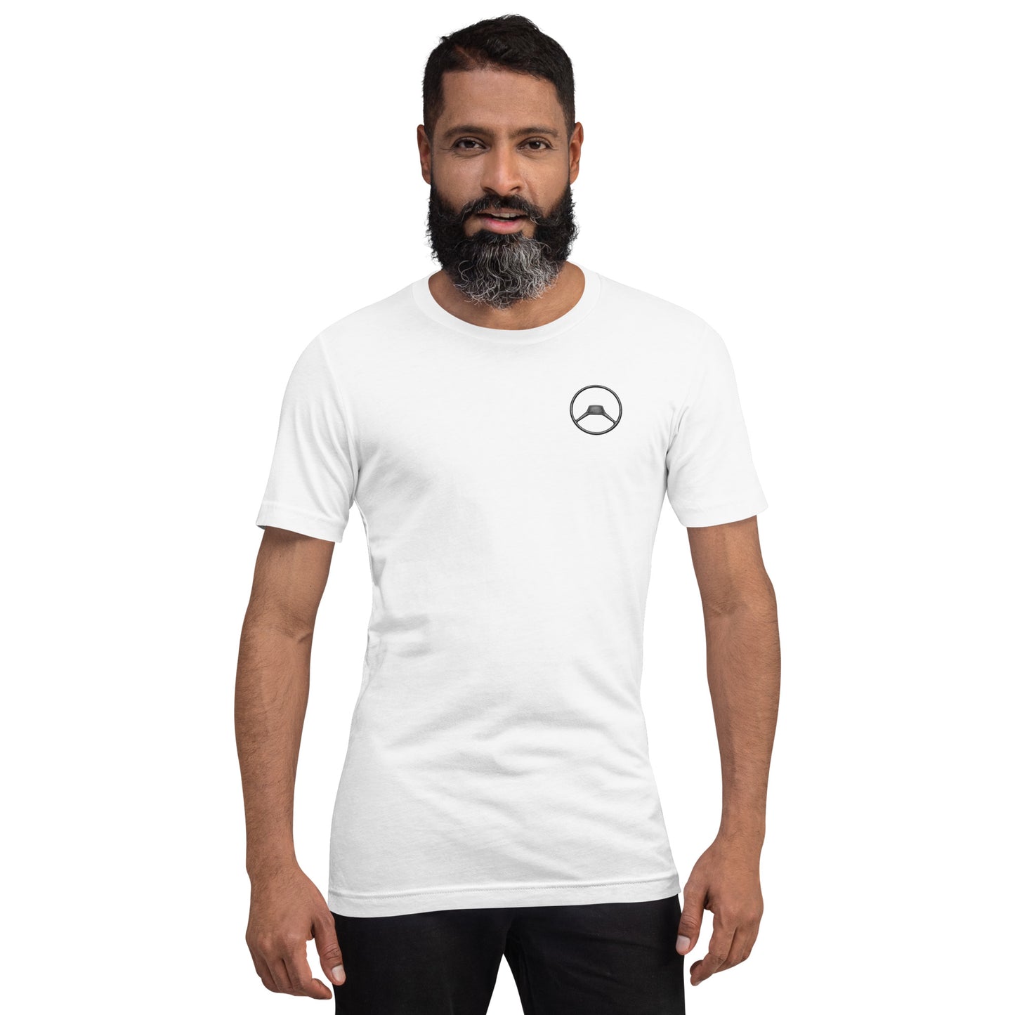 Unisex T-shirt met Citroën A-type Stuurwiel – Minimalistisch & Iconisch Design