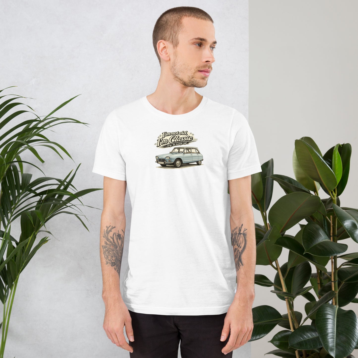 Citroën Ami 8 Classic T-shirt – Vintage Auto Illustratie | Classic Collectie
