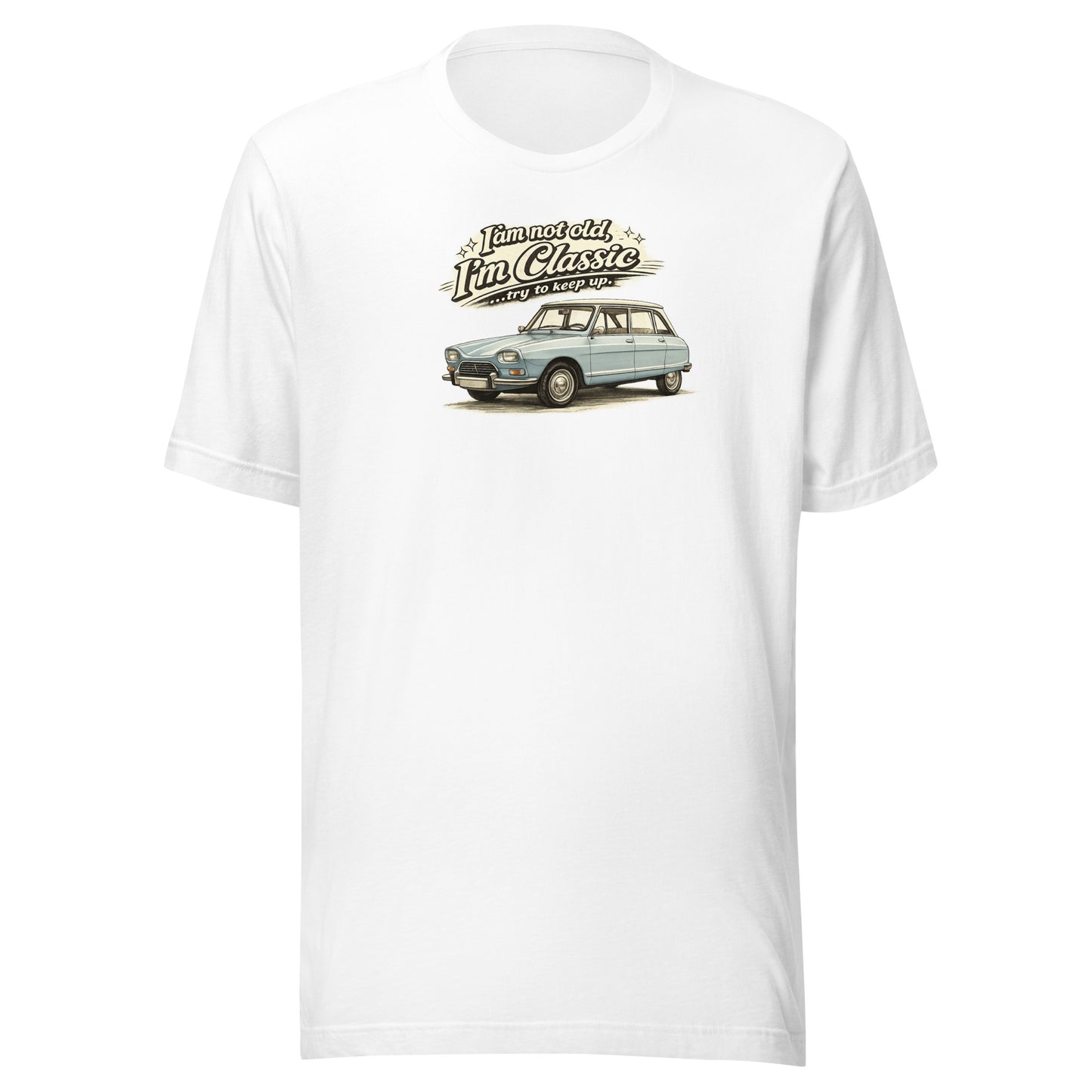 Citroën Ami 8 Classic T-shirt – Vintage Auto Illustratie | Classic Collectie