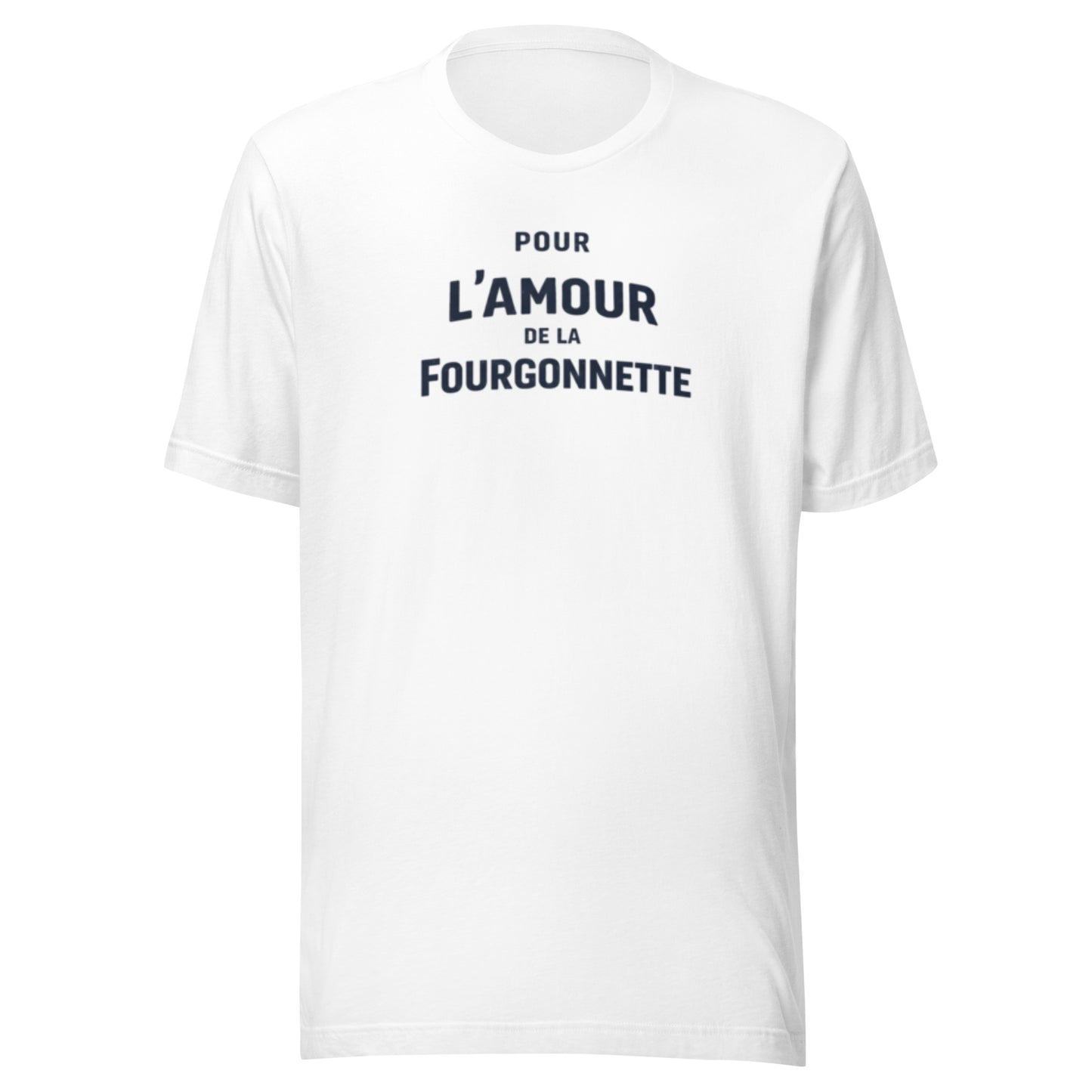 For the Love of the Fourgonnette T-shirt - Minimalist Typographic Design | L'amour Collection
