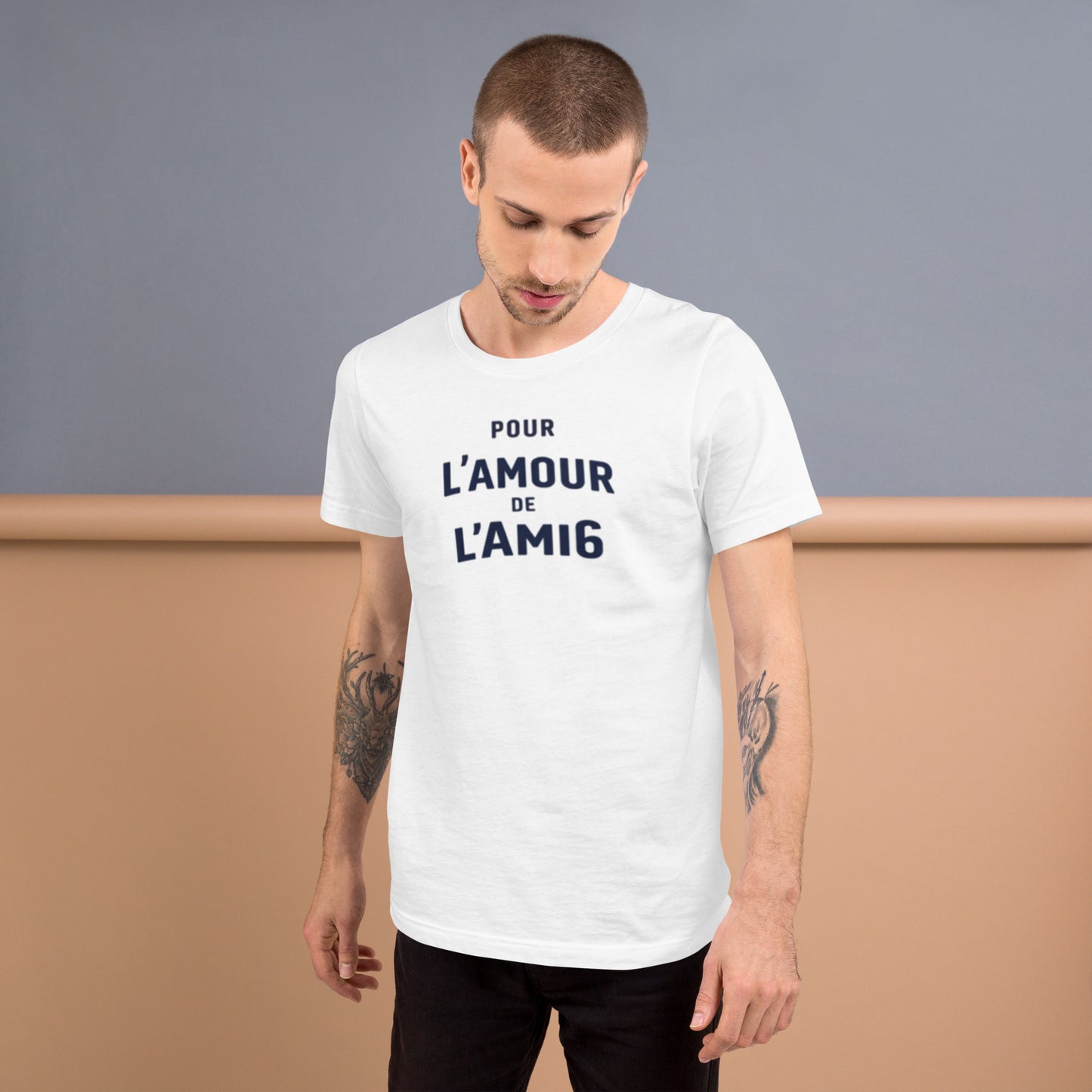 T-shirt Pour l’Amour de l’AMI6 – Design typographique Citroën AMI6 | Collection L’amour