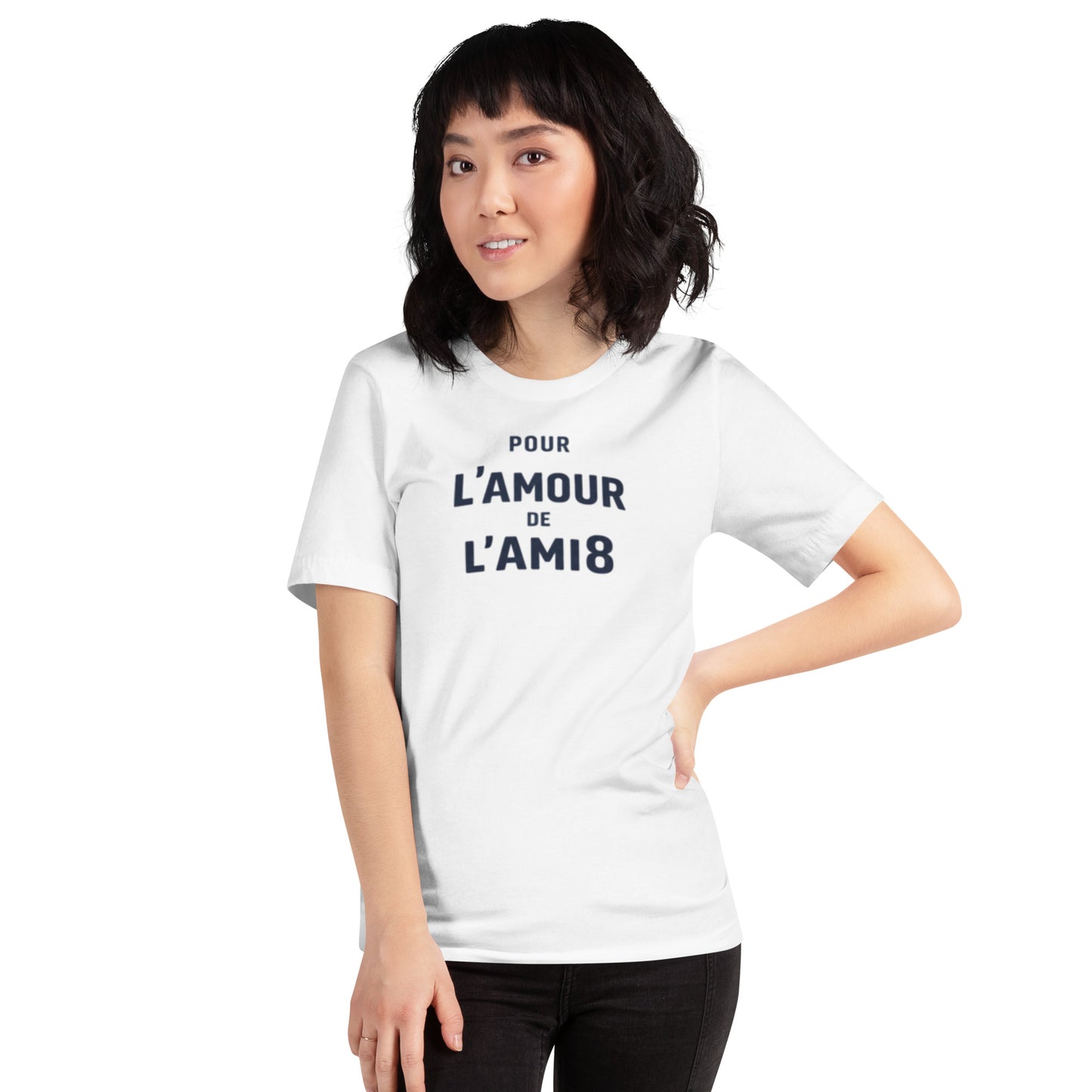 For the Love of the AMI8 T-shirt - Typographic Citroën AMI8 Design | L'amour Collection