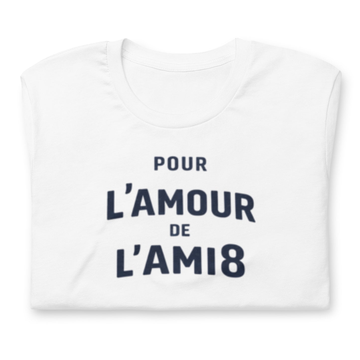 For the Love of the AMI8 T-shirt - Typographic Citroën AMI8 Design | L'amour Collection