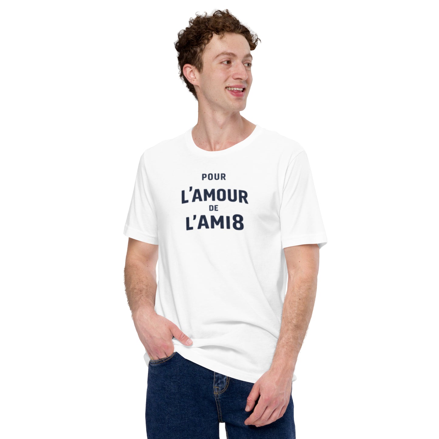 For the Love of the AMI8 T-shirt - Typographic Citroën AMI8 Design | L'amour Collection