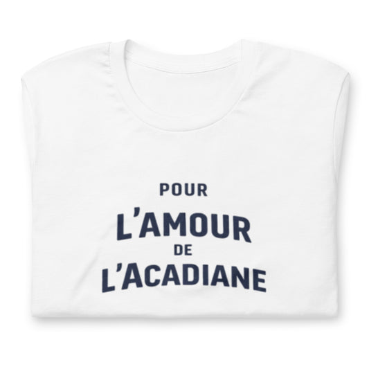 Pour l’Amour de l’Acadiane T-Shirt – Typographic Citroën Acadiane Design | L’amour Collection