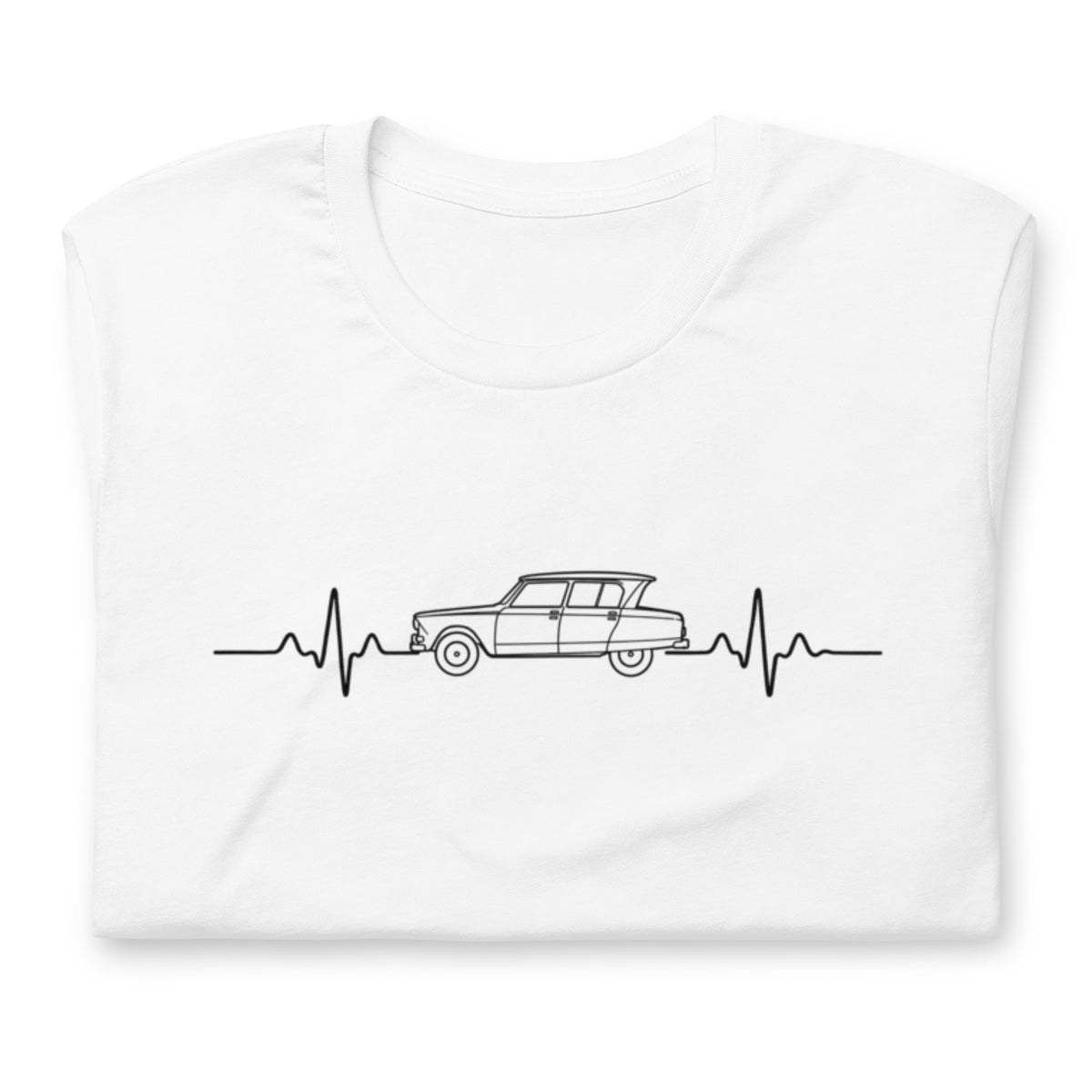Citroën AMI6 Heartbeat T-shirt – Minimalist Line Drawing | Heartbeat Collection