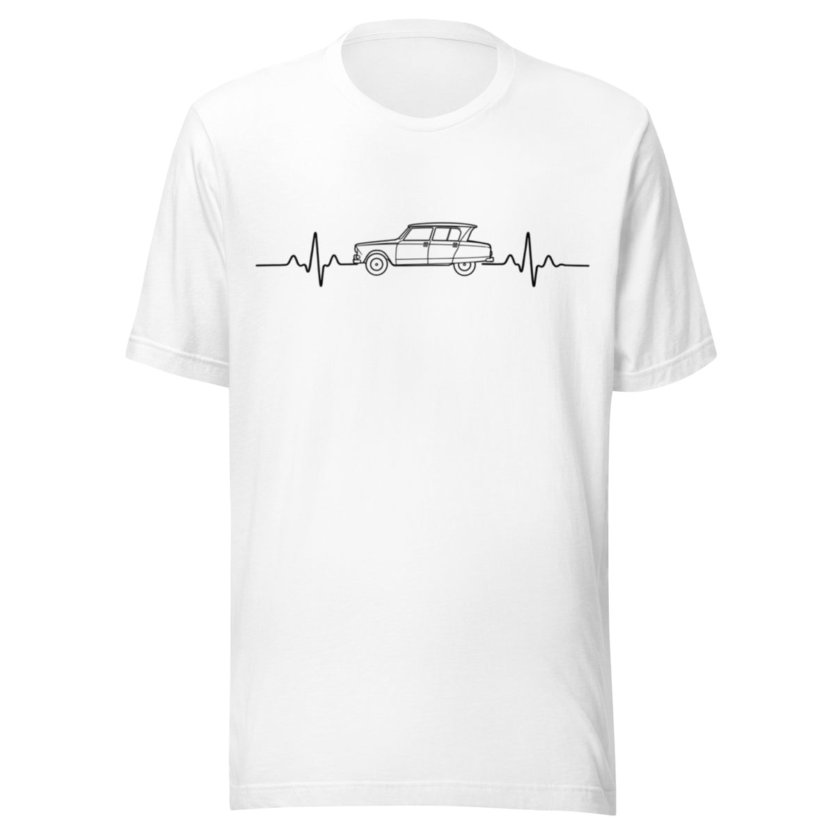 Citroën AMI6 Heartbeat T-shirt – Minimalist Line Drawing | Heartbeat Collection