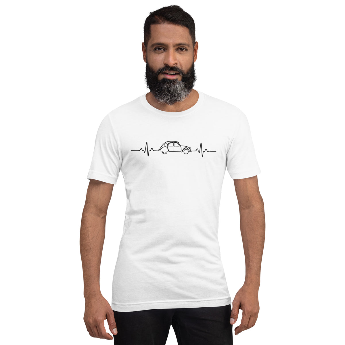 Citroën 2CV Heartbeat T-shirt – Minimalist 2CV Line Drawing | Heartbeat Collection
