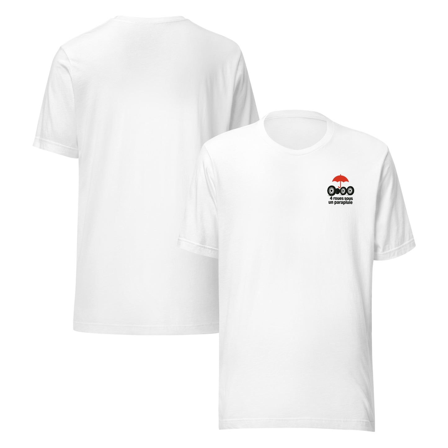 T-shirt « Quatre roues sous un parapluie – Hommage à la Citroën 2CV »