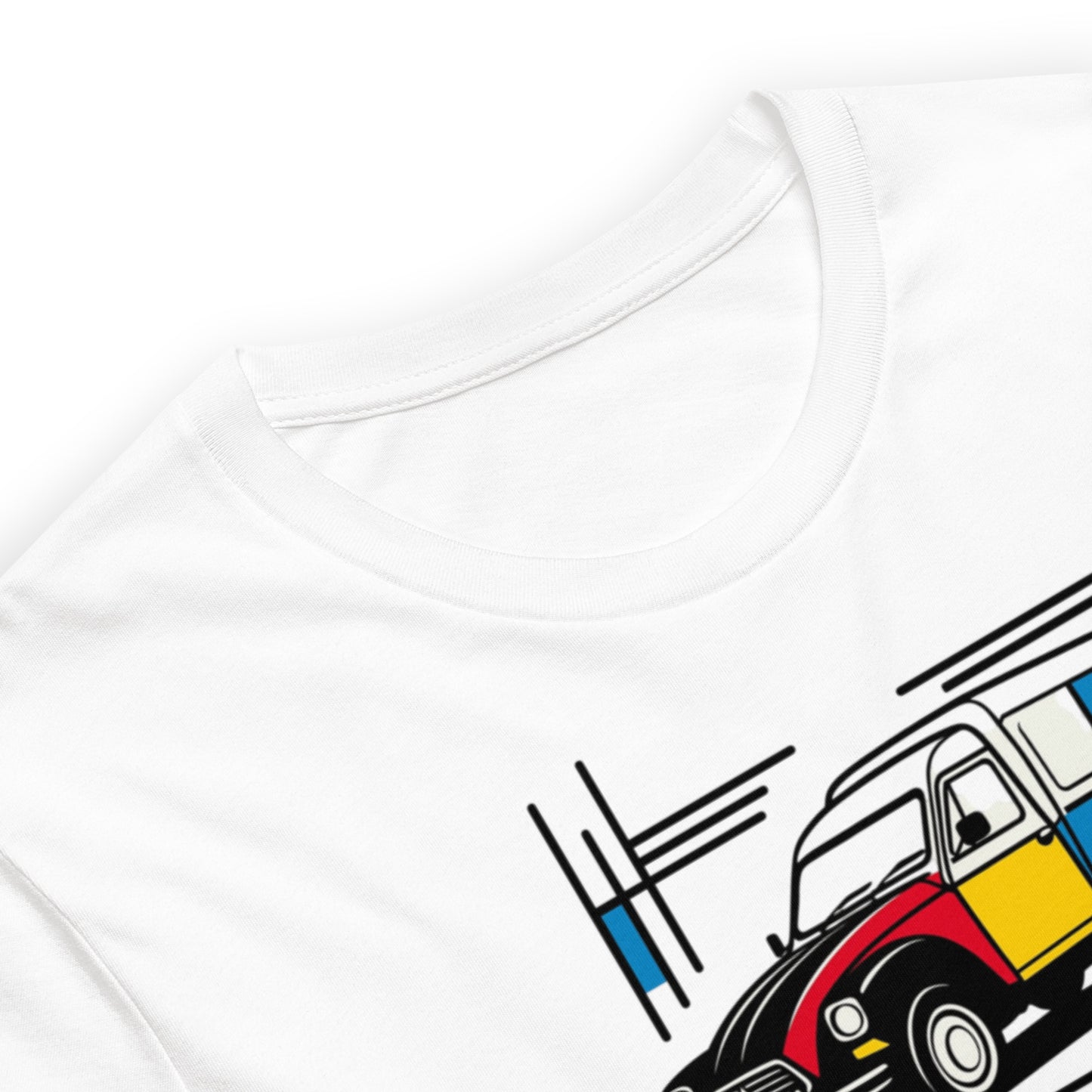 T-shirt "Mondrian Collection – Citroën Acadiane in Colour Art"
