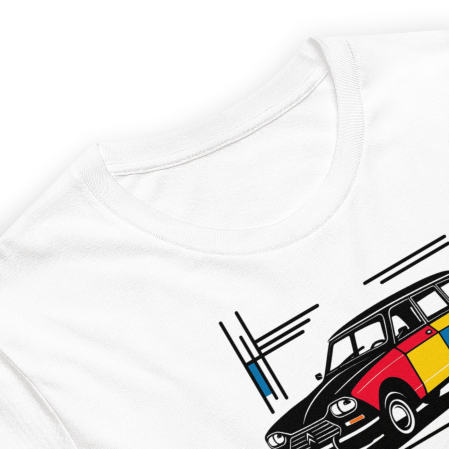 T-shirt « Collection Mondrian – Citroën Ami 6 Color Art »