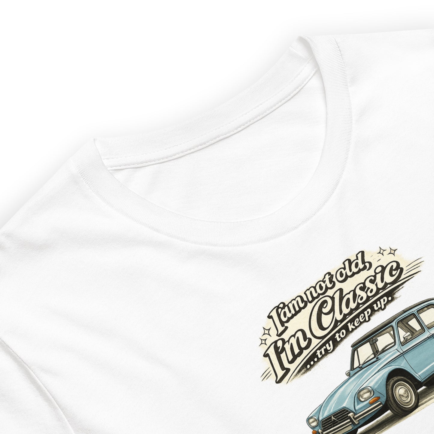 Citroën Dyane Classic T-shirt – Vintage Car Illustration | Classic Collection