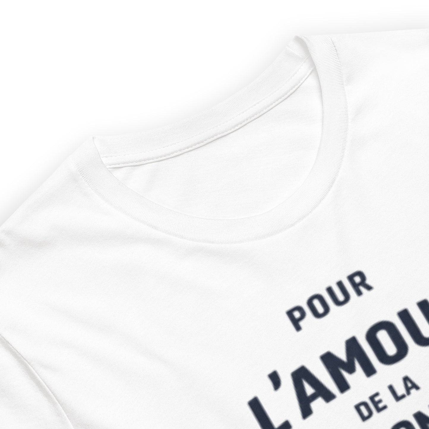 For the Love of the Fourgonnette T-shirt - Minimalist Typographic Design | L'amour Collection