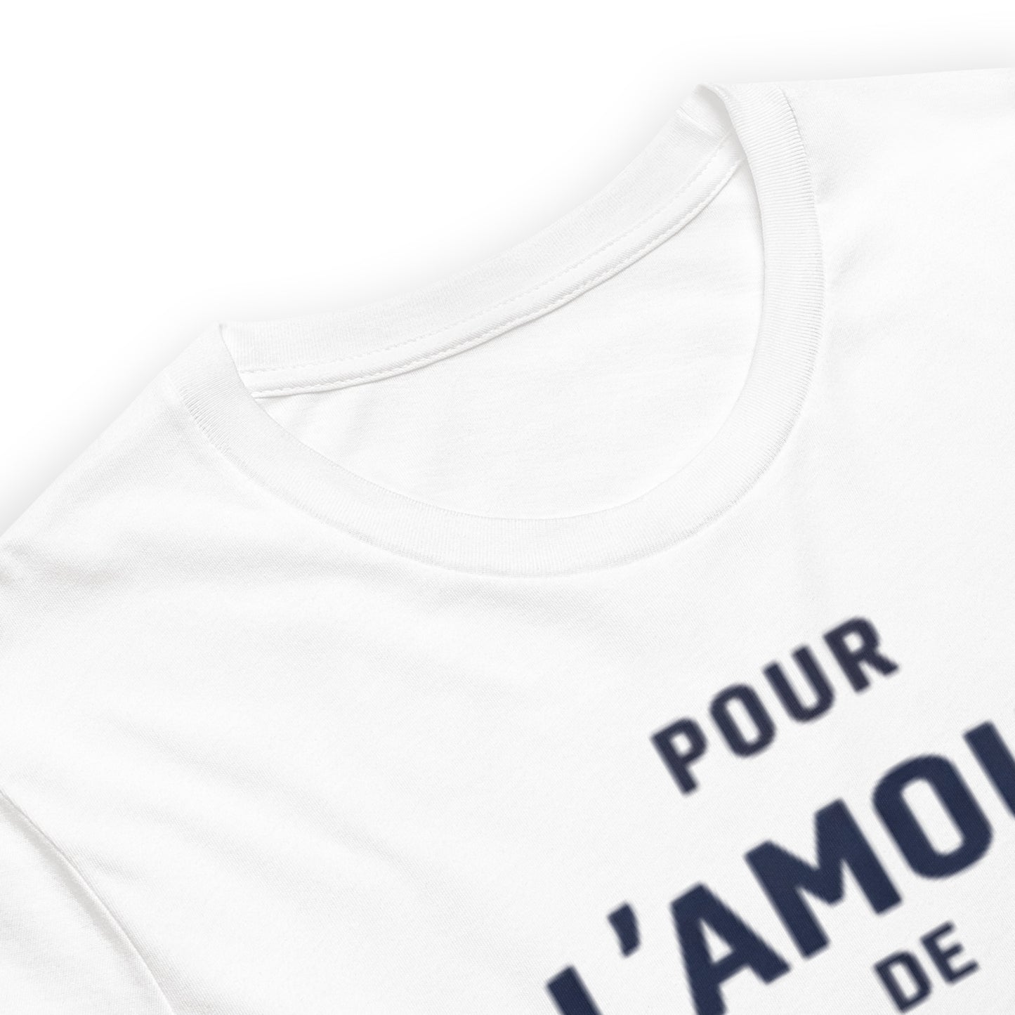 T-shirt Pour l’Amour de l’AMI6 – Design typographique Citroën AMI6 | Collection L’amour