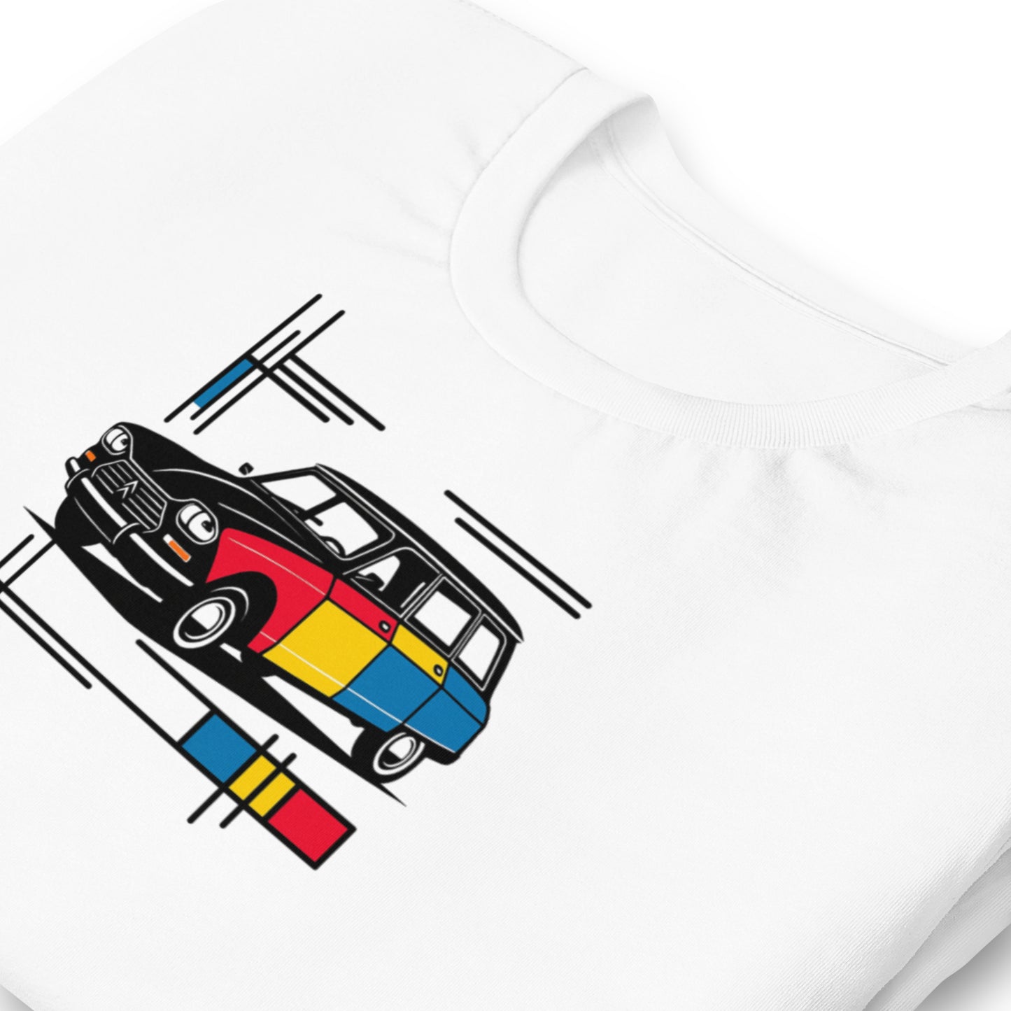 T-shirt « Collection Mondrian – Citroën Ami 6 Color Art »