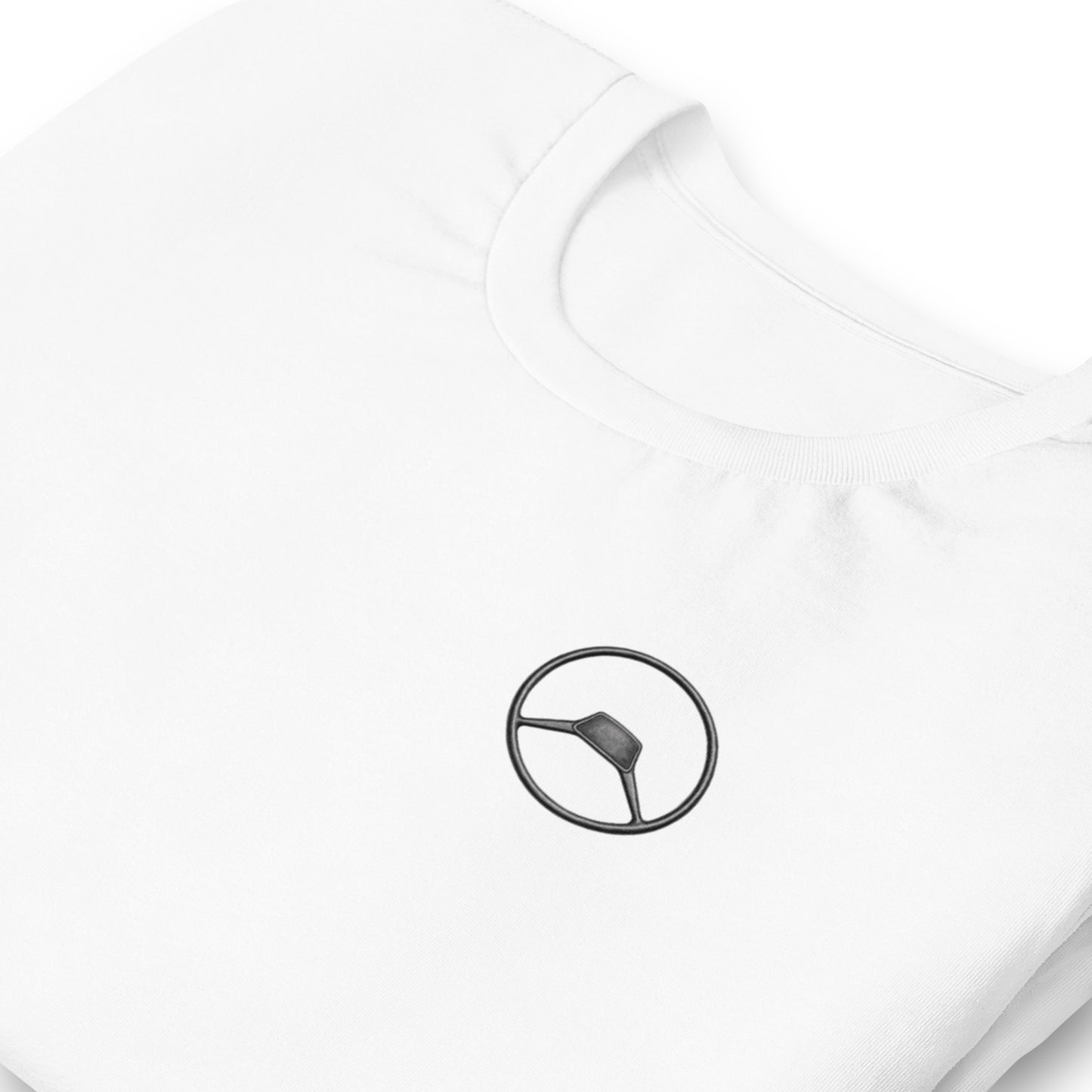 Unisex T-shirt met Citroën A-type Stuurwiel – Minimalistisch & Iconisch Design