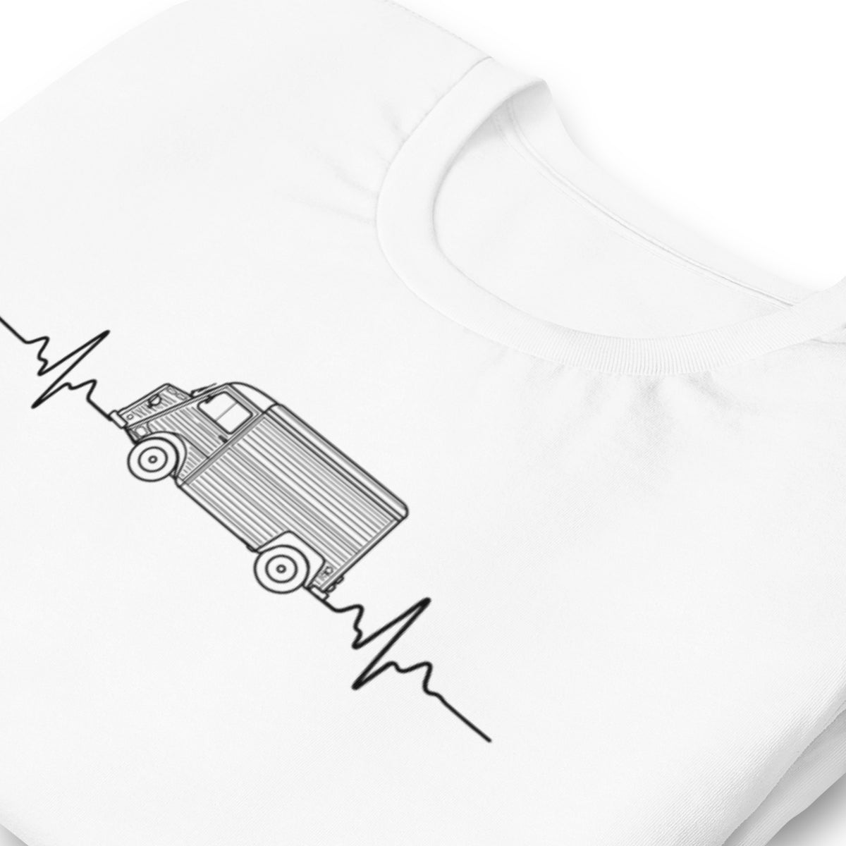 Citroën HY Heartbeat T-shirt – Minimalistische Lijntekening | Heartbeat Collectie