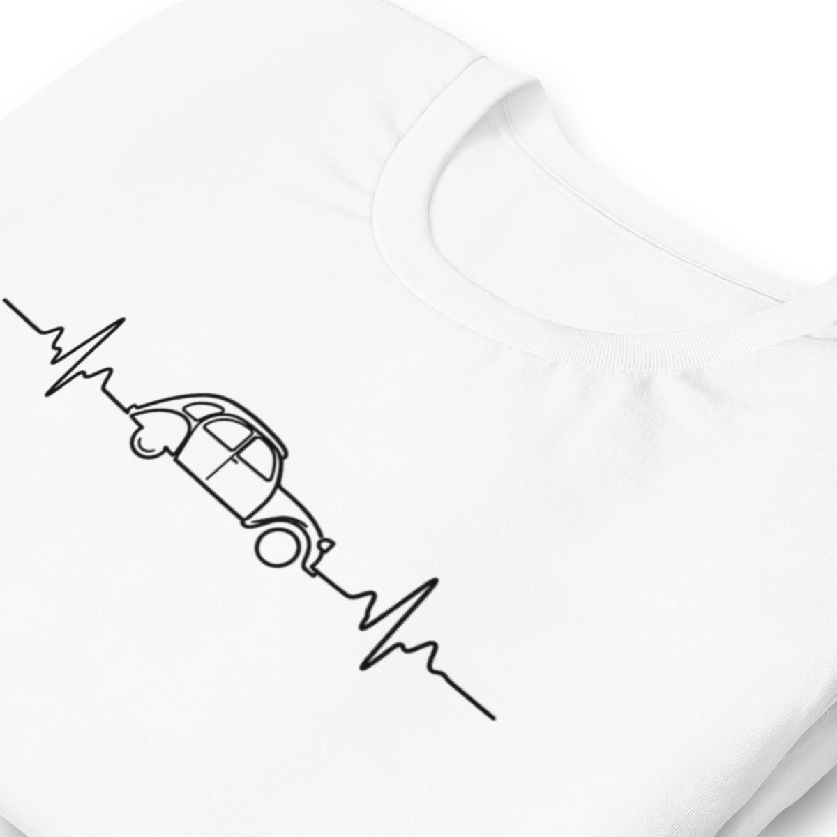 Citroën 2CV Heartbeat T-shirt – Minimalist 2CV Line Drawing | Heartbeat Collection