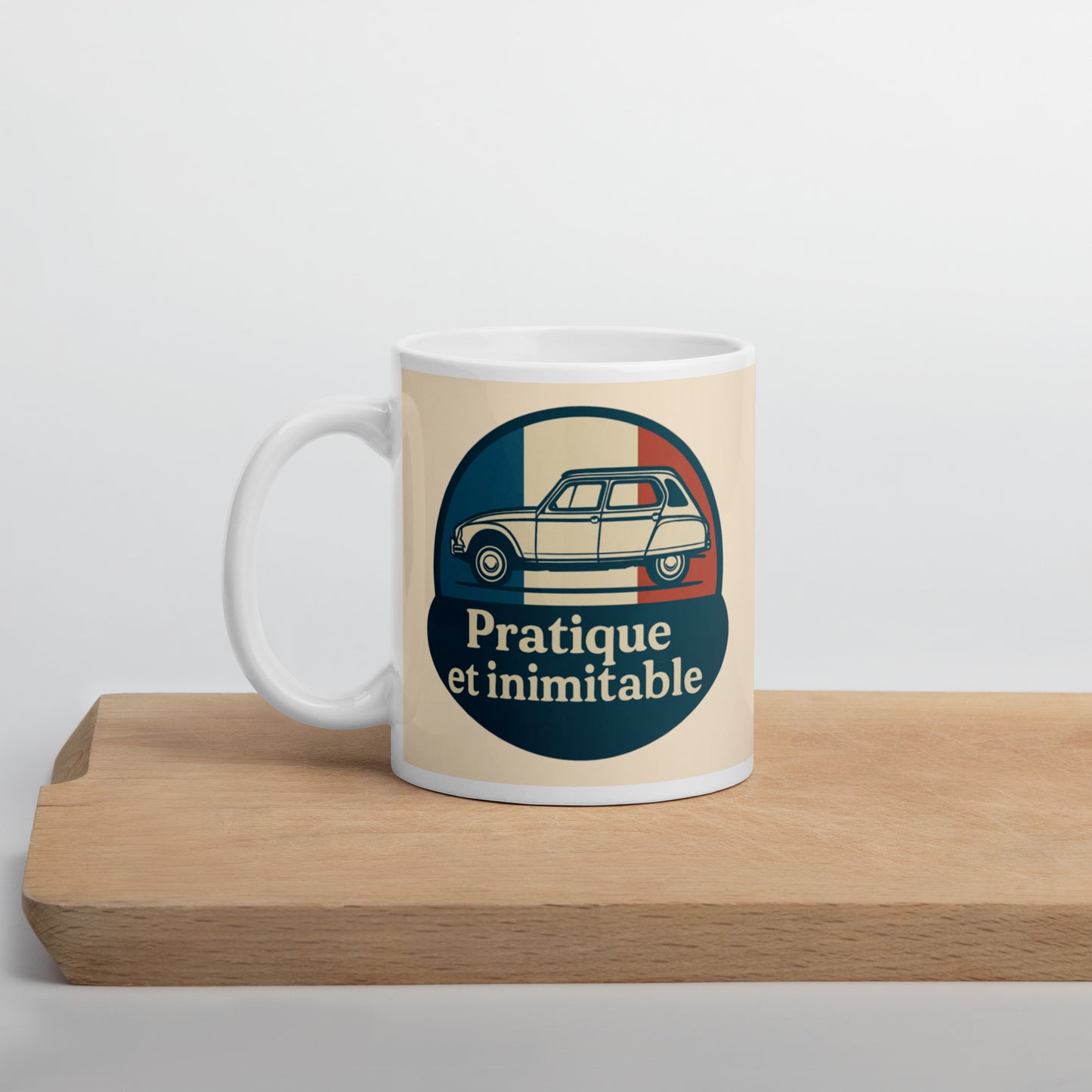 ☕ Mug “Pratique et Inimitable” – Citroën Dyane, For Stylish Sips!