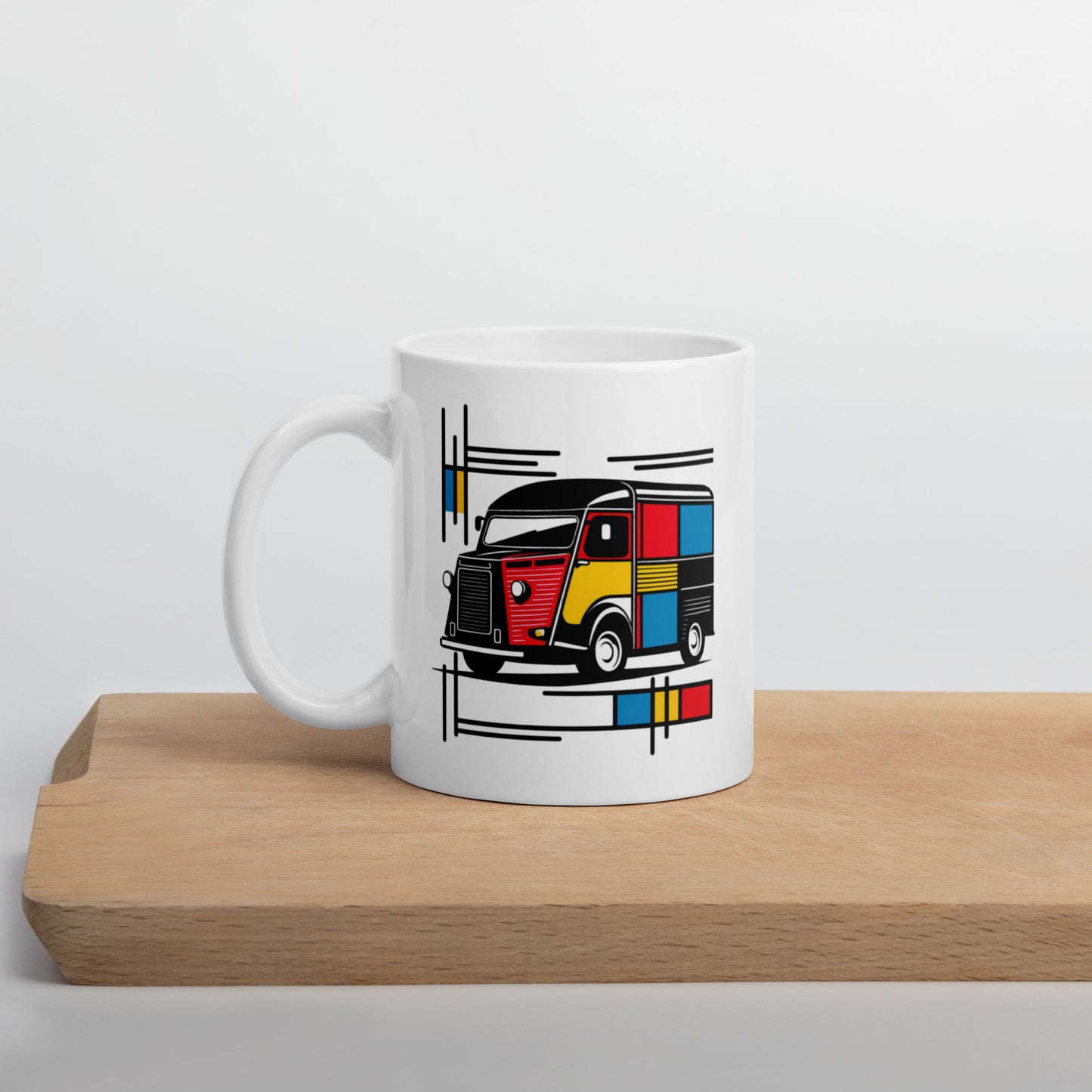 Citroën HY Mondriaan Mug – Artistic, colorful and delightfully quirky