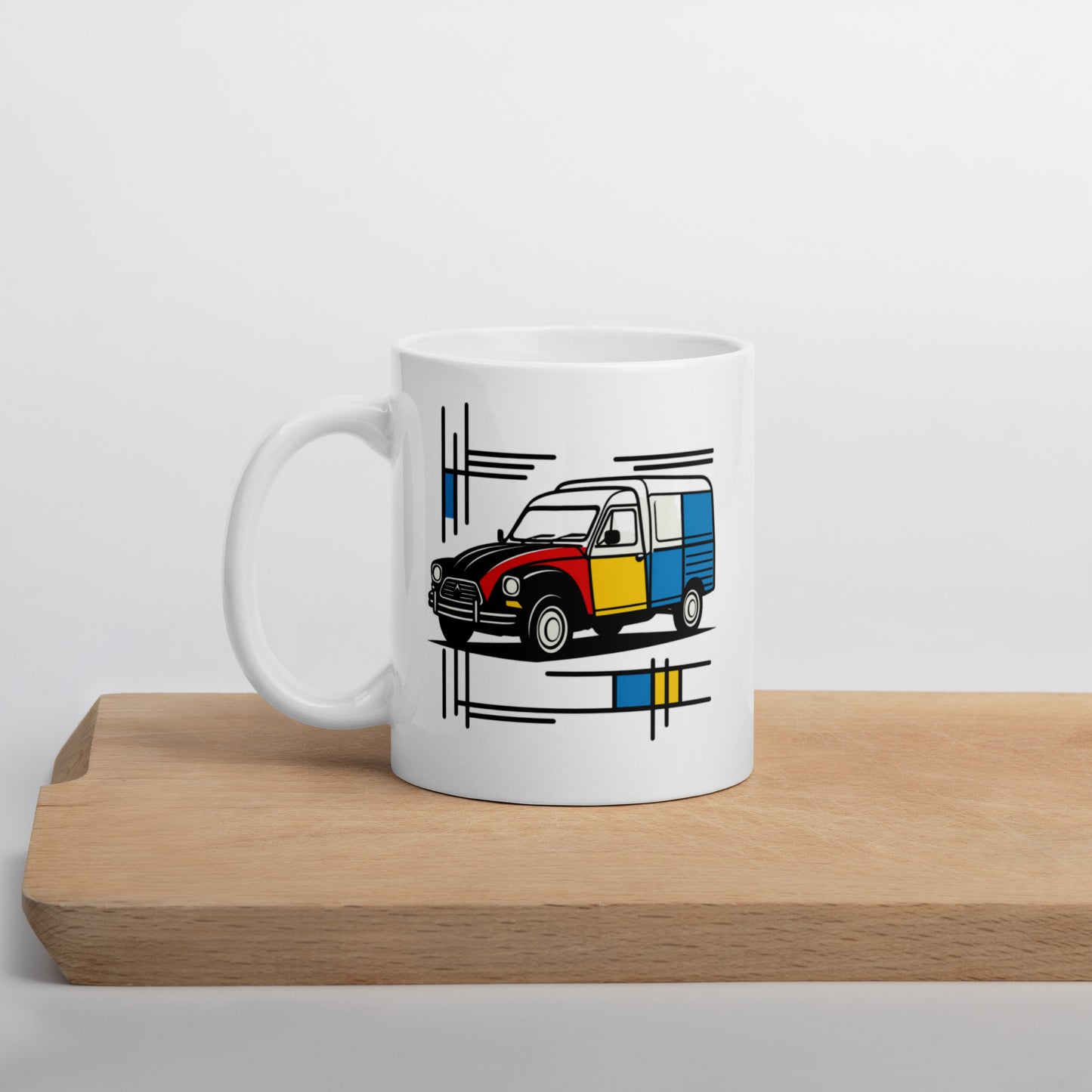 Citroën Acadiane Mondriaan Mug – Cheerful lines, fresh colours and a nod to classic design