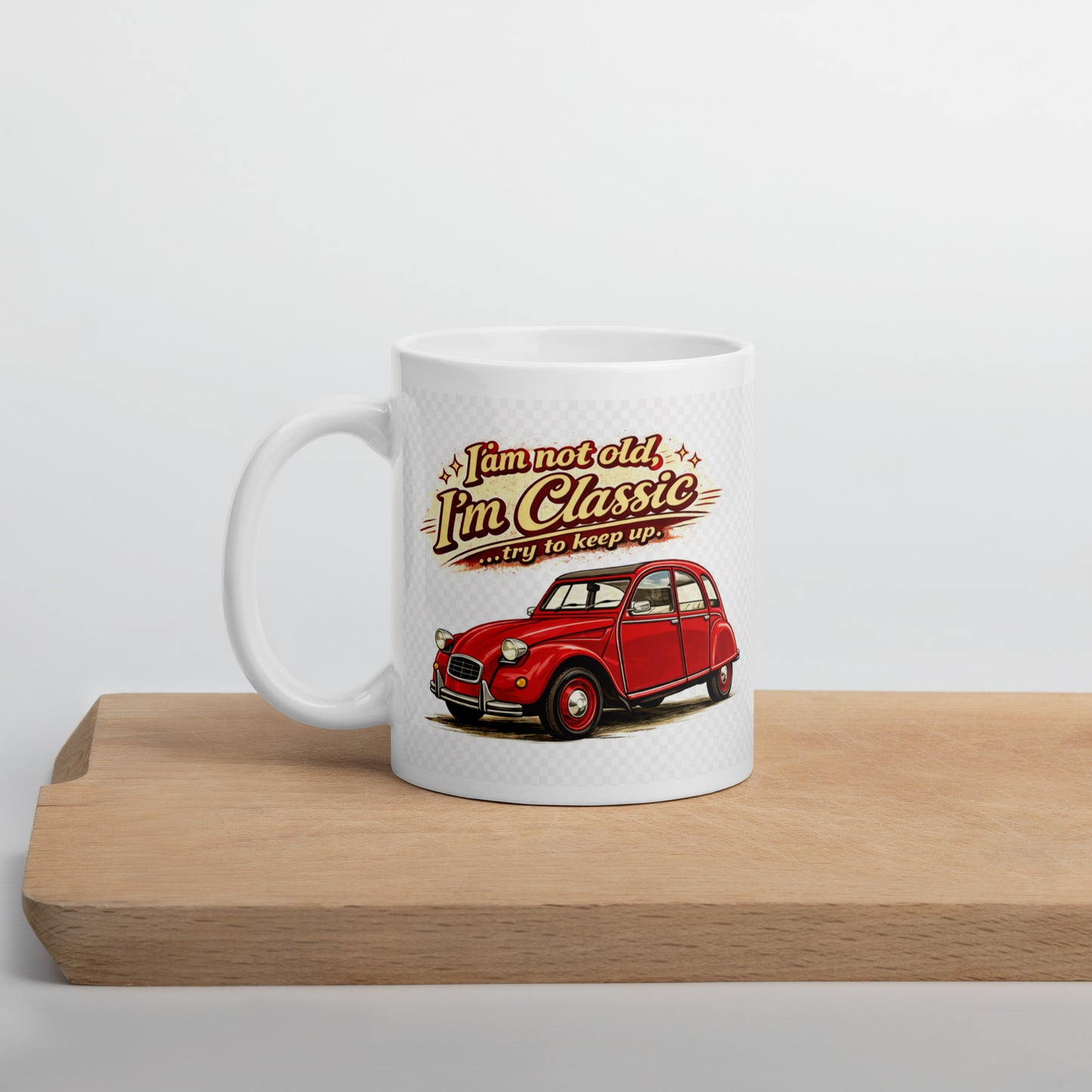 Citroën 2CV Mok – Vintage Auto Illustratie | Classic Collectie Keramische Koffiemok