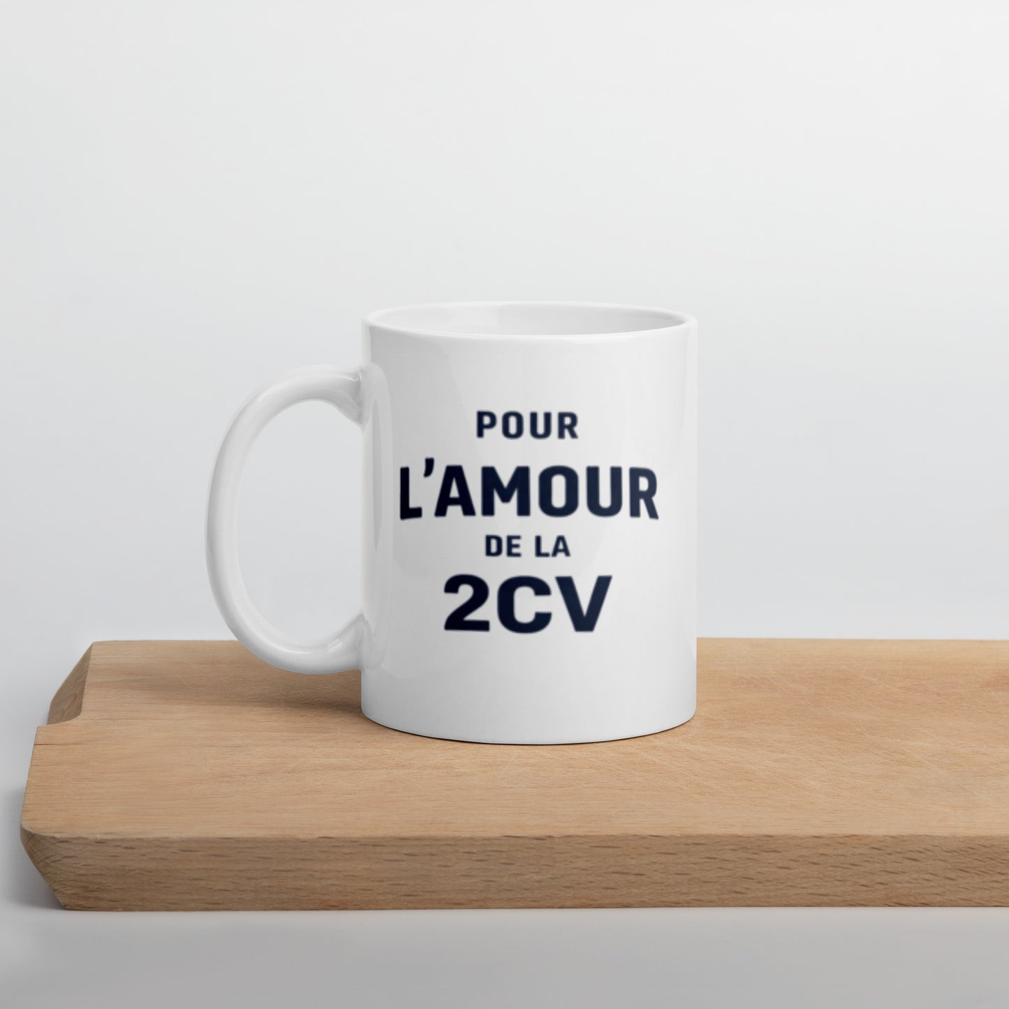 Pour l’Amour de la 2CV Mok – Design Typographique | Tasse à café en céramique Collection L’amour
