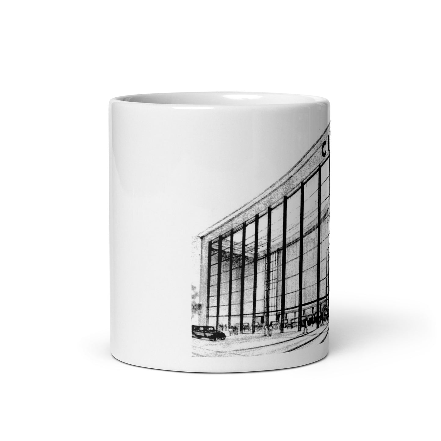 Vintage public Citroën showroom Brussels mug - 300 ml