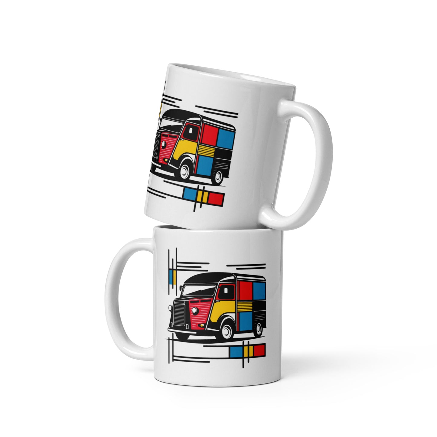 Citroën HY Mondriaan Mug – Artistic, colorful and delightfully quirky