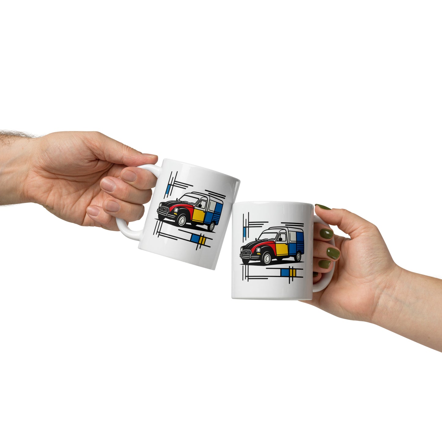 Citroën Acadiane Mondriaan Mug – Cheerful lines, fresh colours and a nod to classic design