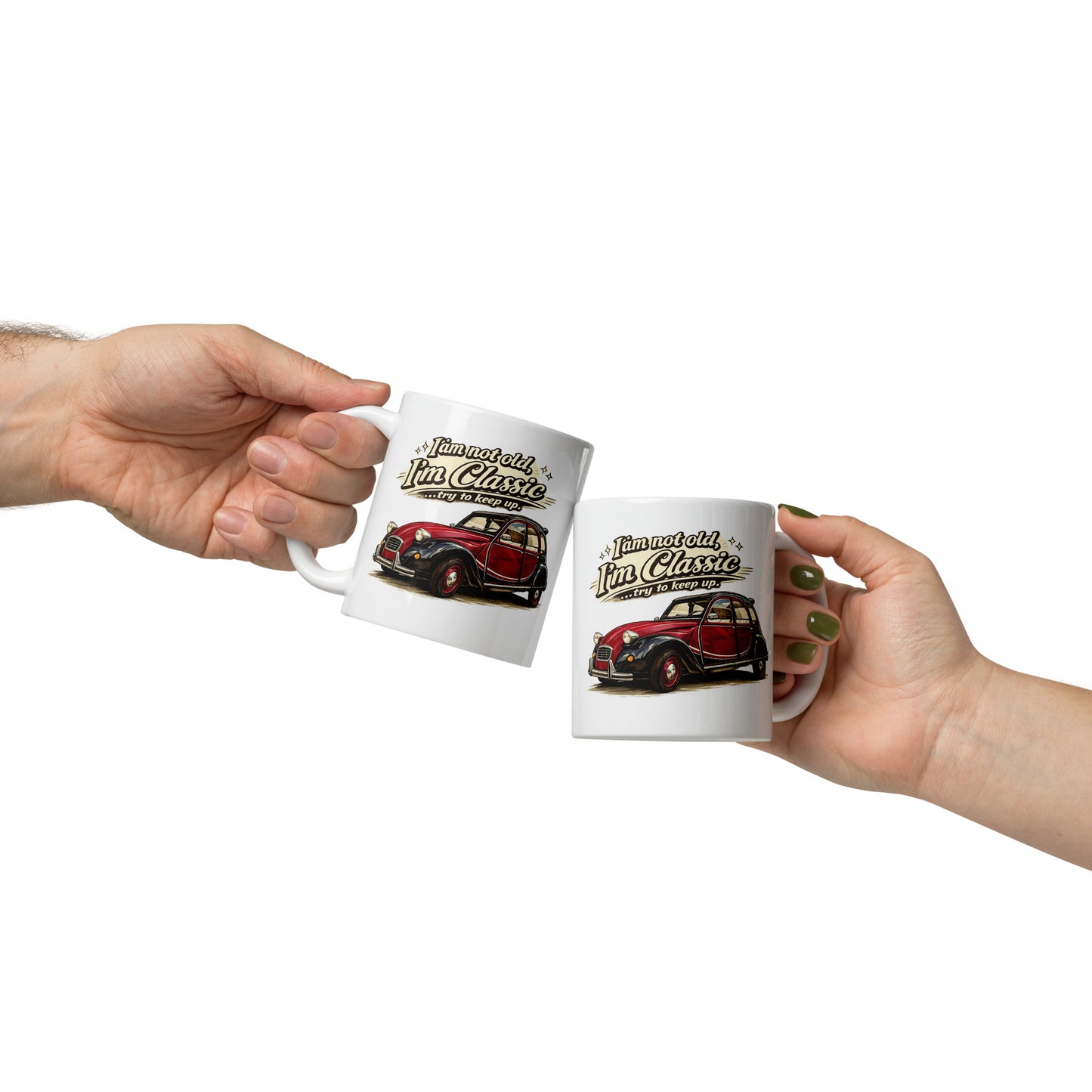 Citroën 2CV Charleston Mok – Vintage Auto Illustratie | Classic Collectie Keramische Koffiemok