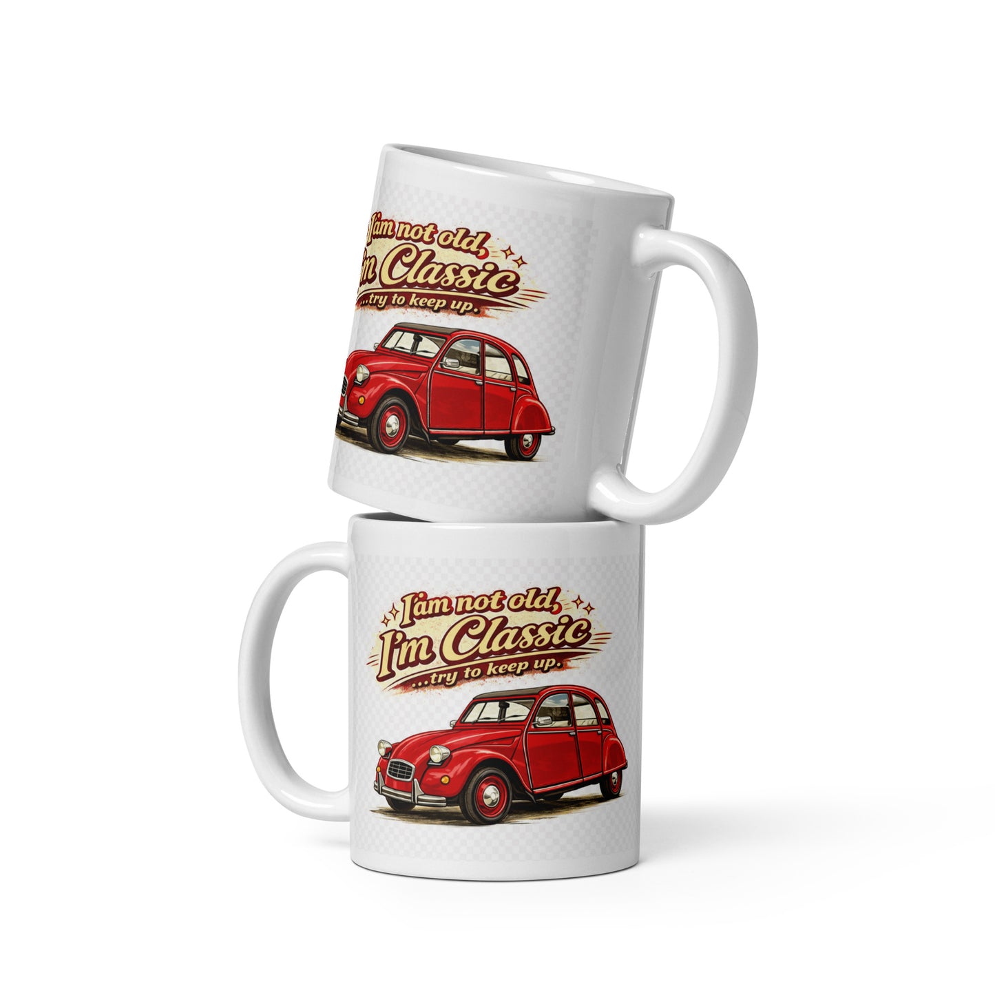 Citroën 2CV Mok – Vintage Auto Illustratie | Classic Collectie Keramische Koffiemok