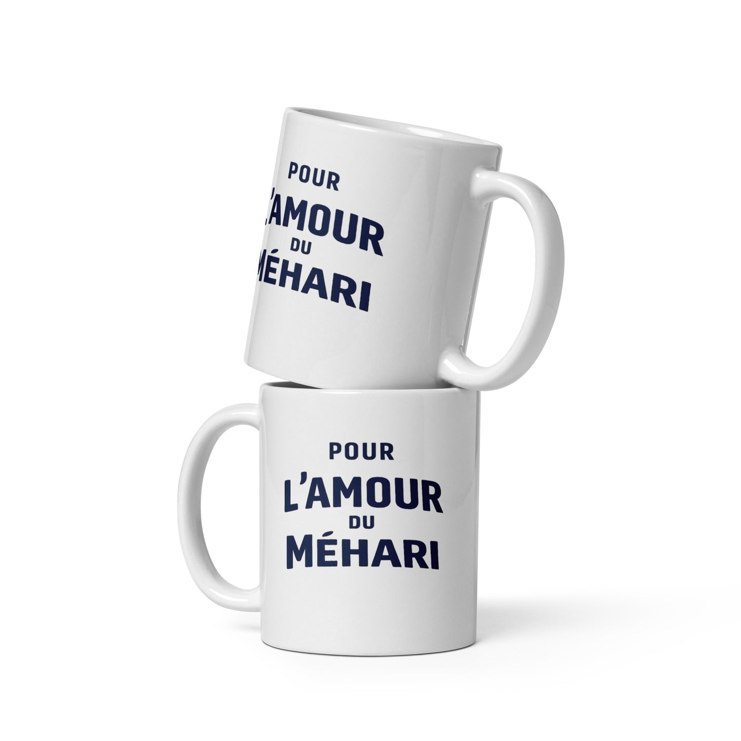 Pour l’amour du Méhari – design typographique | collection L’amour – mug à café en céramique