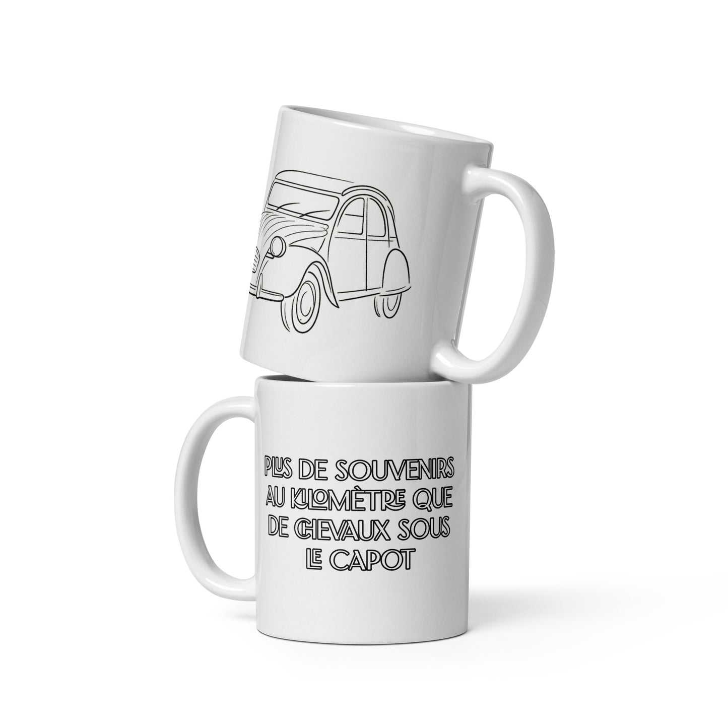 Citroën 2CV Mug – More Memories Than Horsepower | Ceramic Coffee Mug for 2CV Enthusiasts
