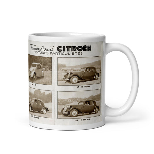 Mug Vintage publi Traction Avant Citroën Voitures Particulières - 300 ml