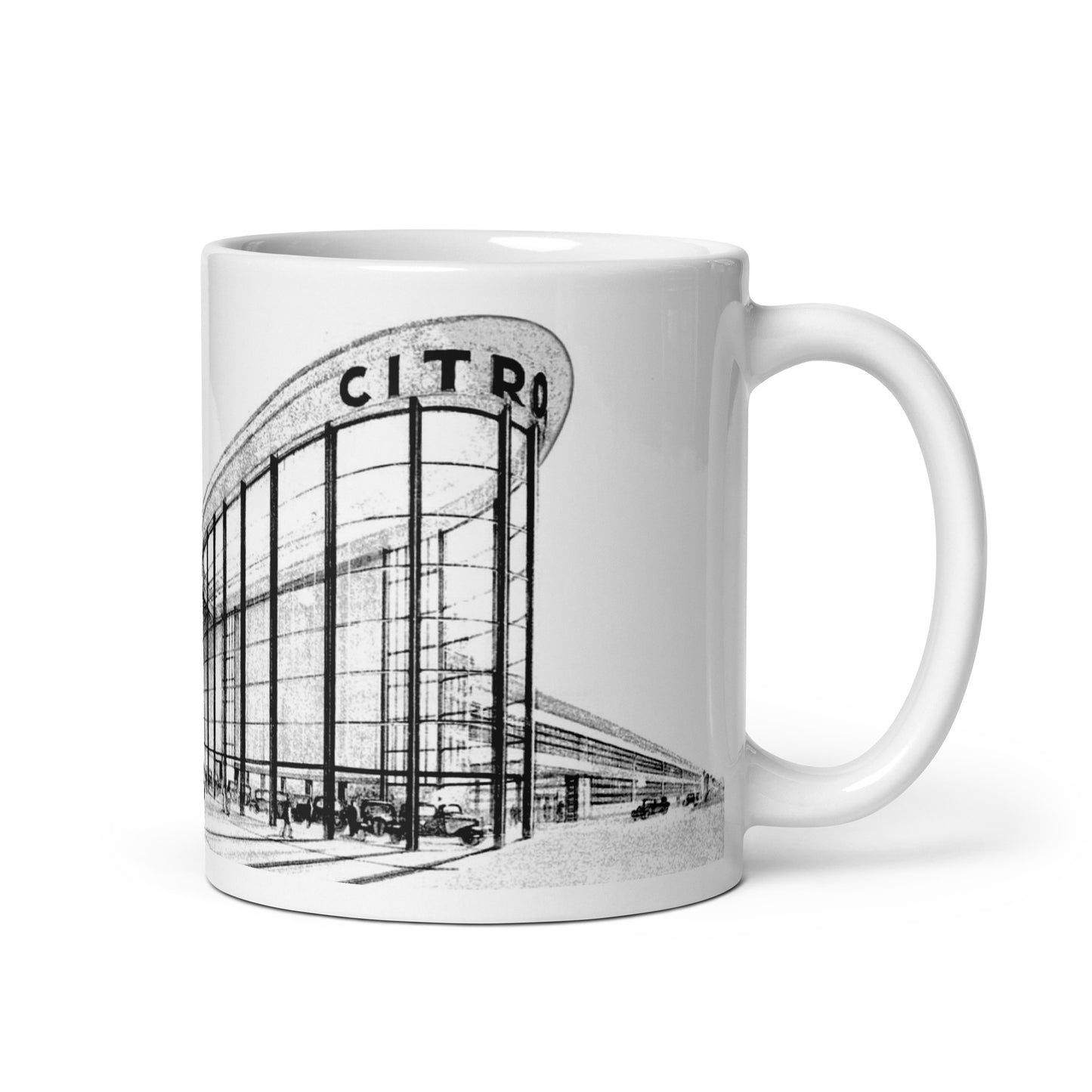 Vintage public Citroën showroom Brussels mug - 300 ml