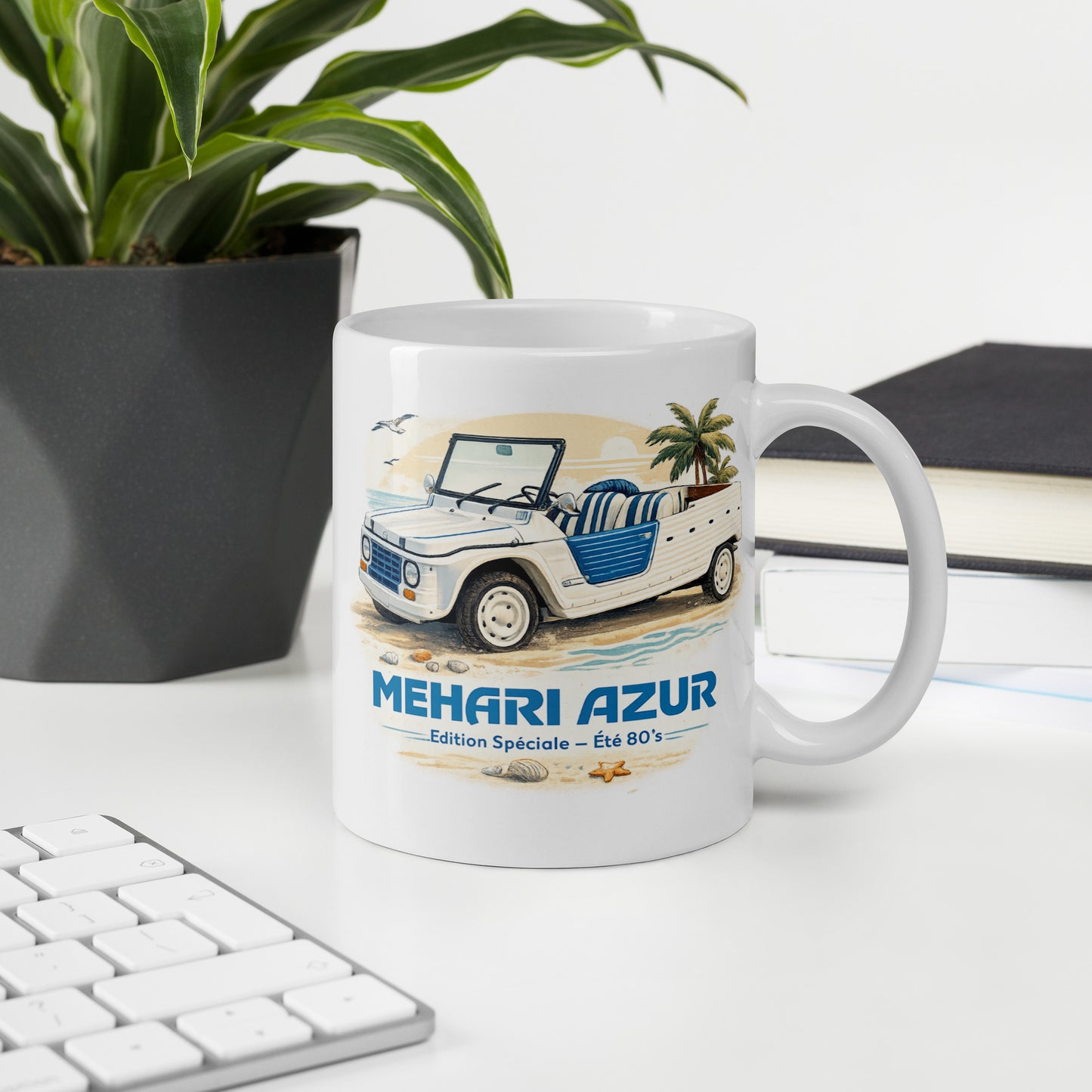 Mug Céramique Méhari Azur – Edition Spéciale Été 80's | Collections spéciales