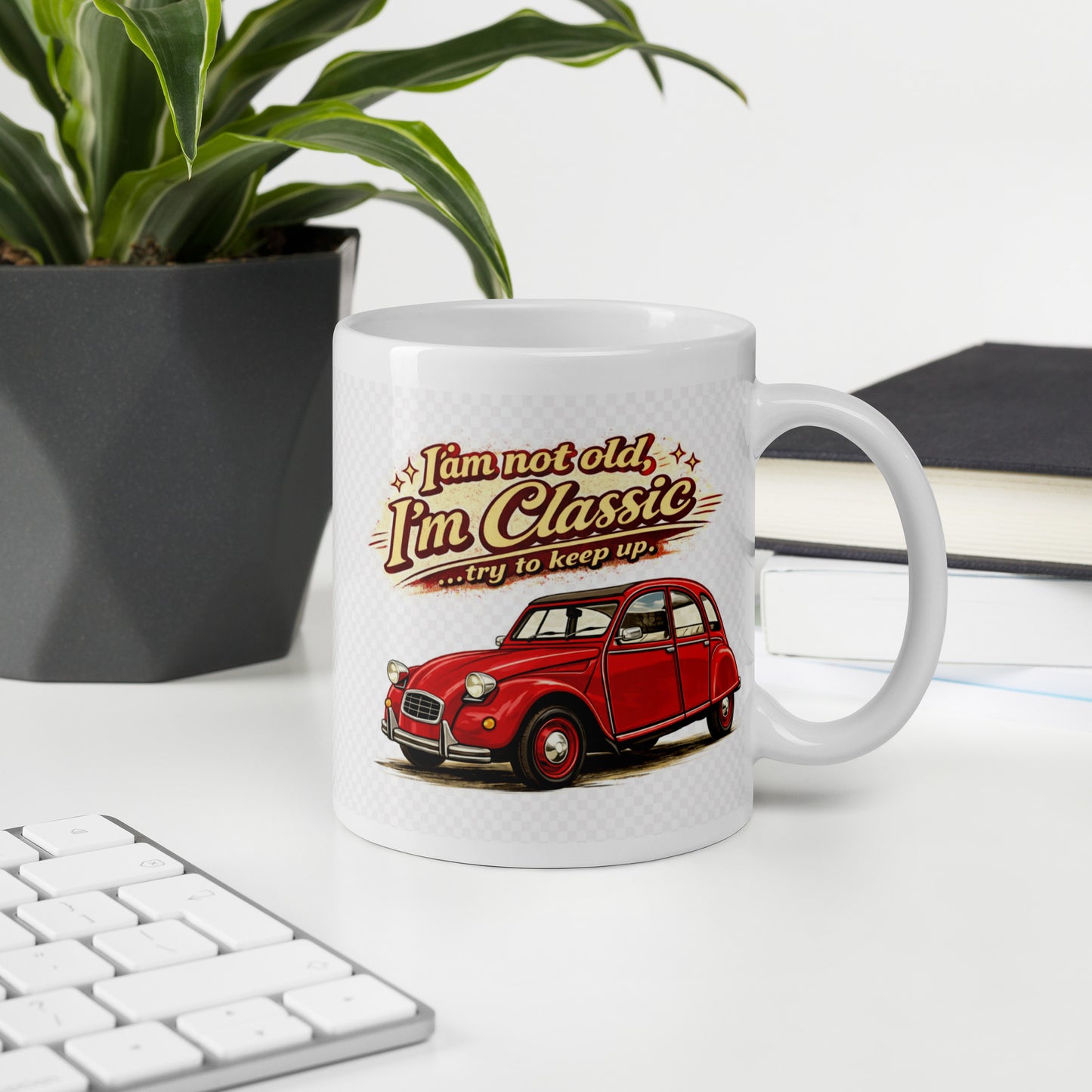 Citroën 2CV Mok – Vintage Auto Illustratie | Classic Collectie Keramische Koffiemok