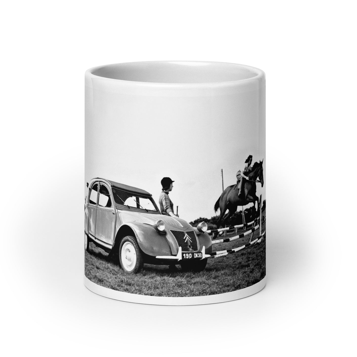 Jokey with Citroën 2cv White glossy mug available in different sizes