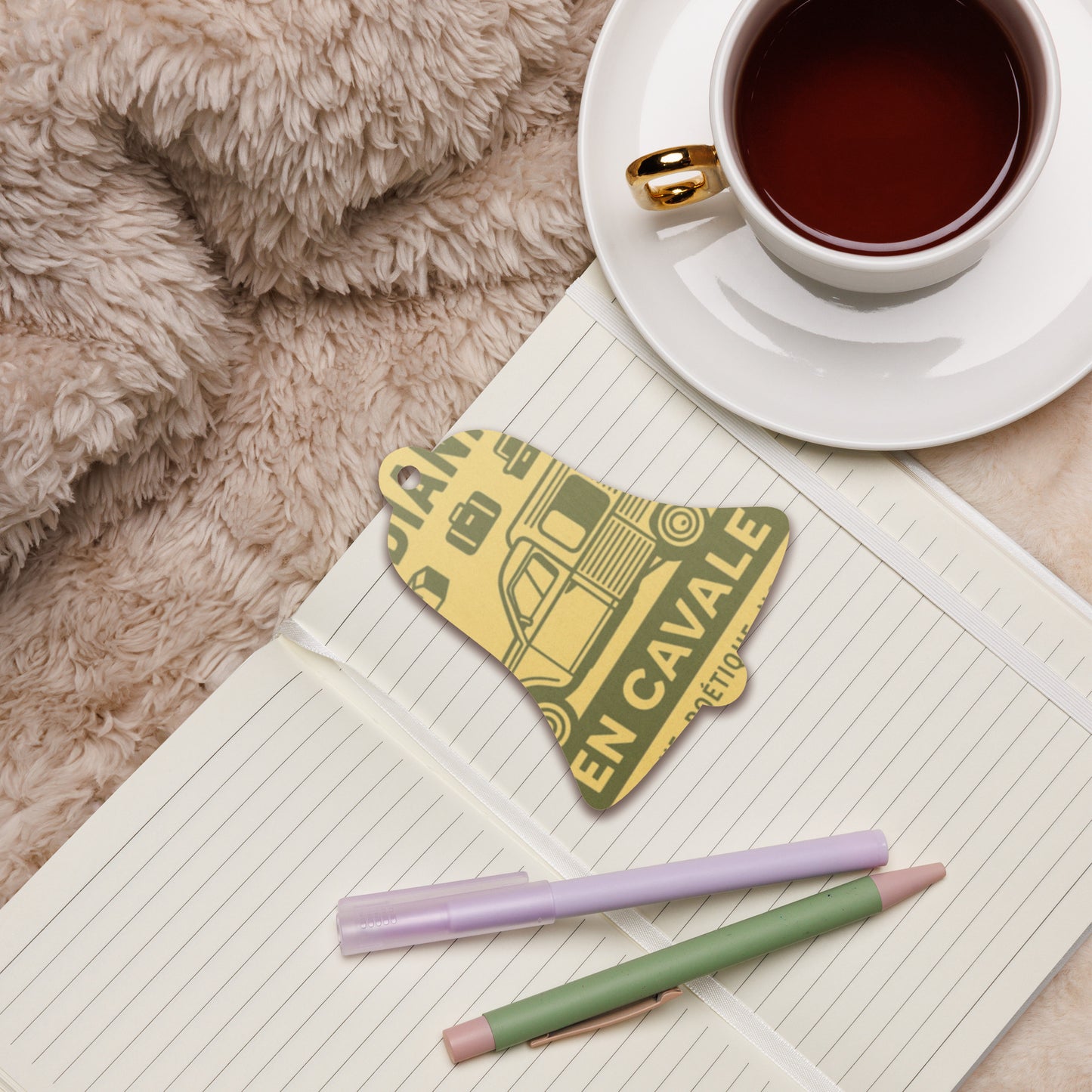 Houten (Kerst-)ornament – Citroën Acadiane Retro Design