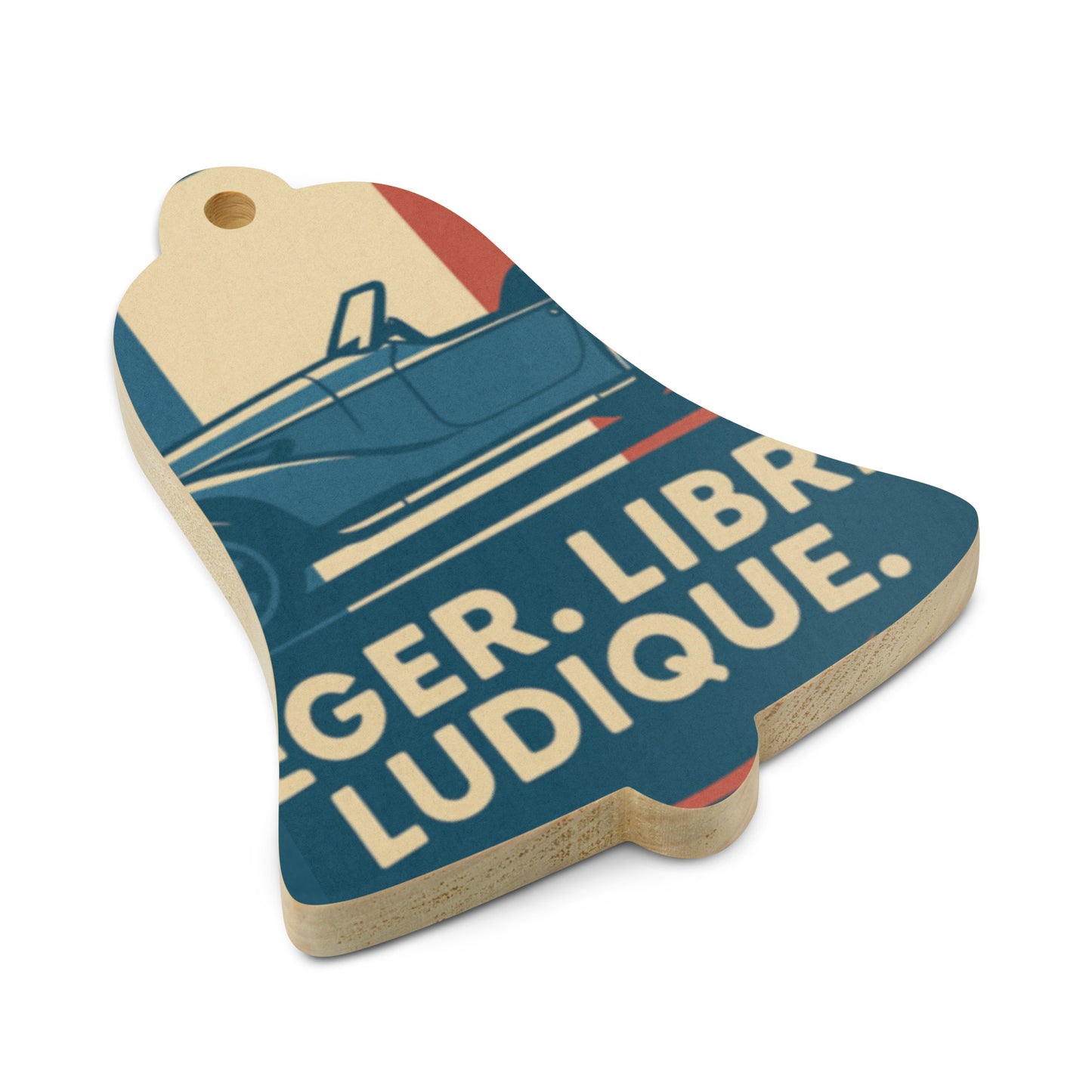 Houten (Kerst-)ornament – Burton Sportscar Retro Design