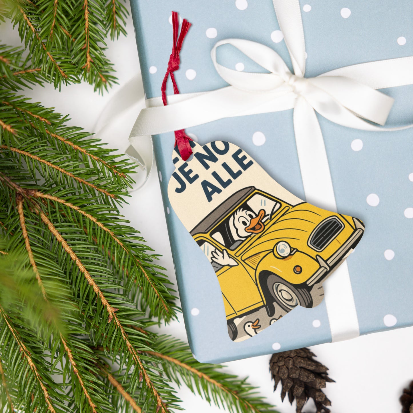 Houten Ornament "Eendje – Citroën 2CV"