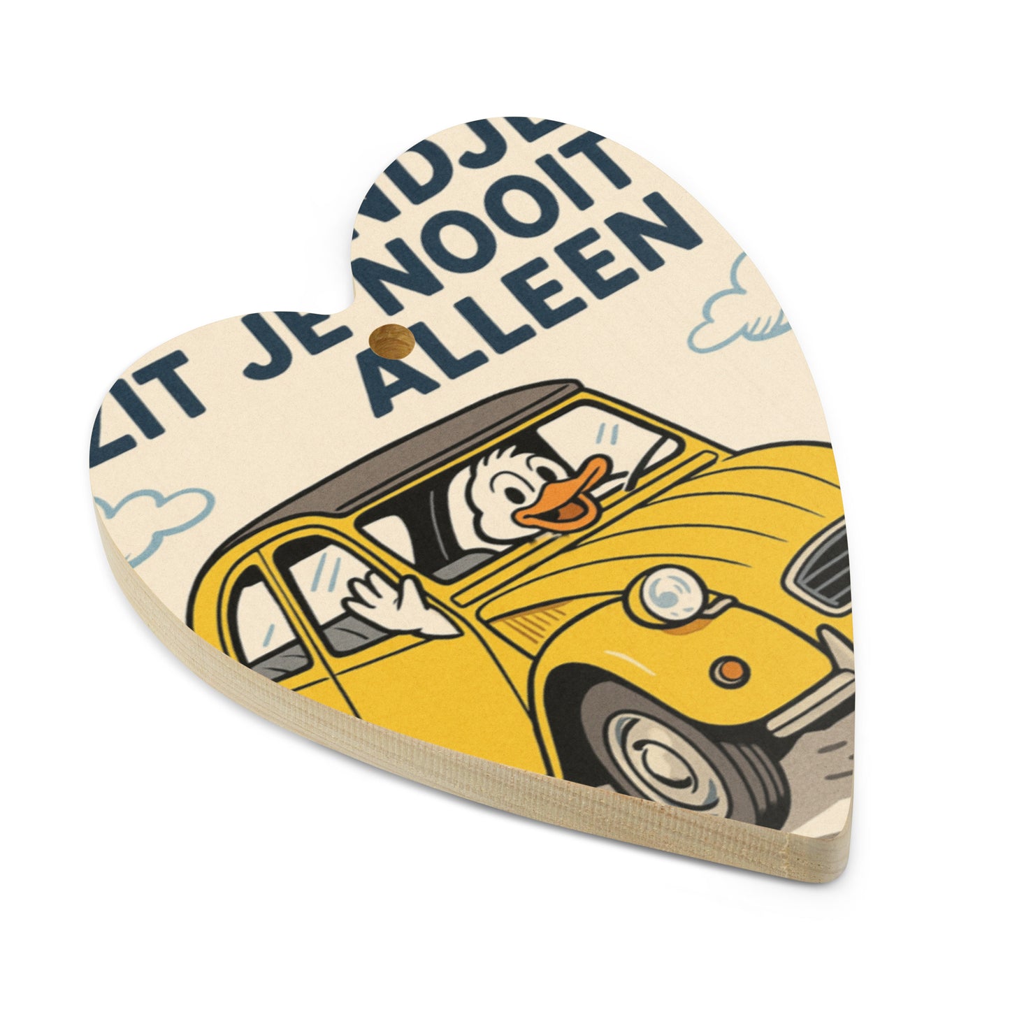 Houten Ornament "Eendje – Citroën 2CV"