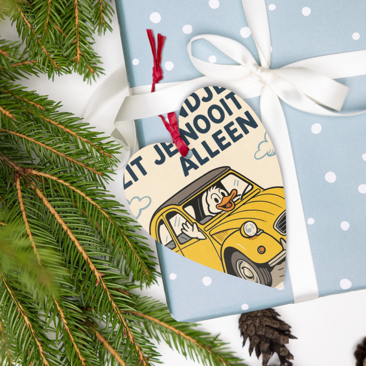 Houten Ornament "Eendje – Citroën 2CV"