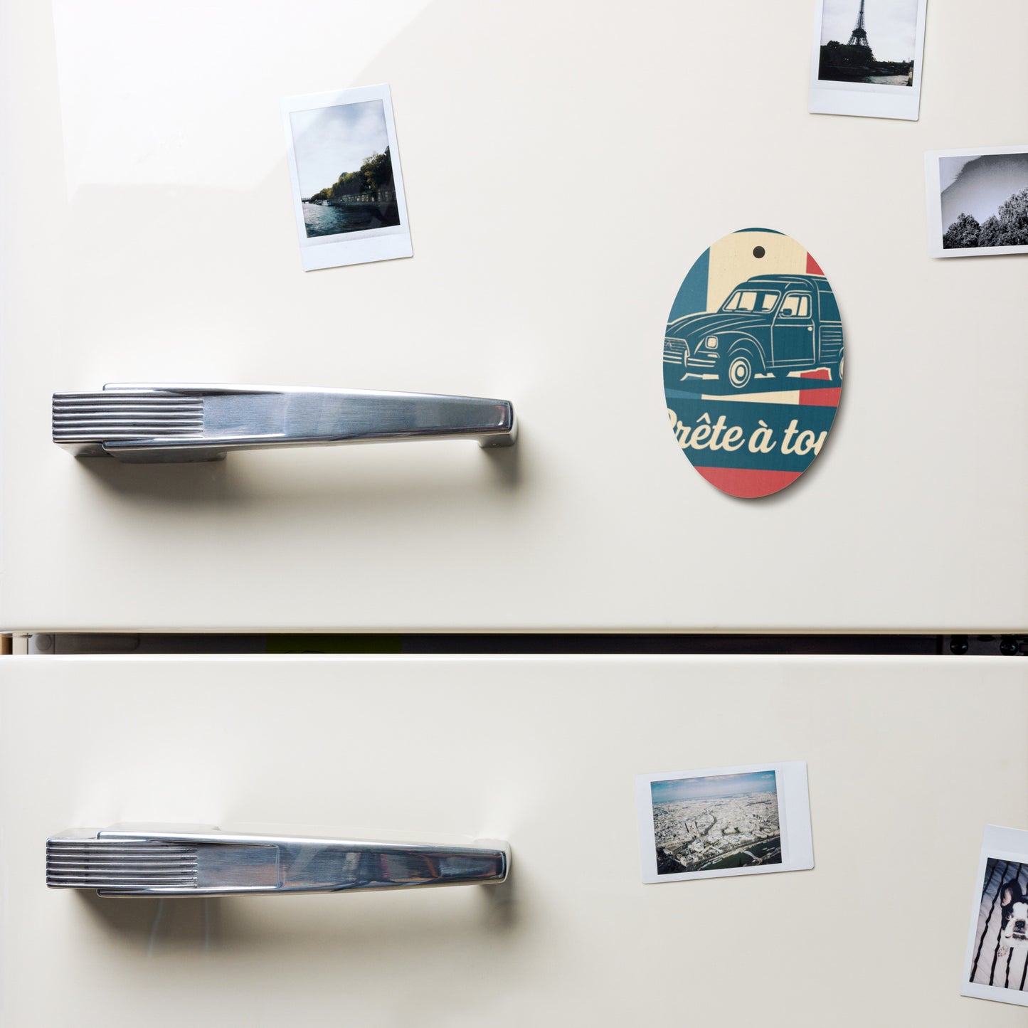 Houten (Kerst-)Ornament – Citroën Acadiane Retro Design