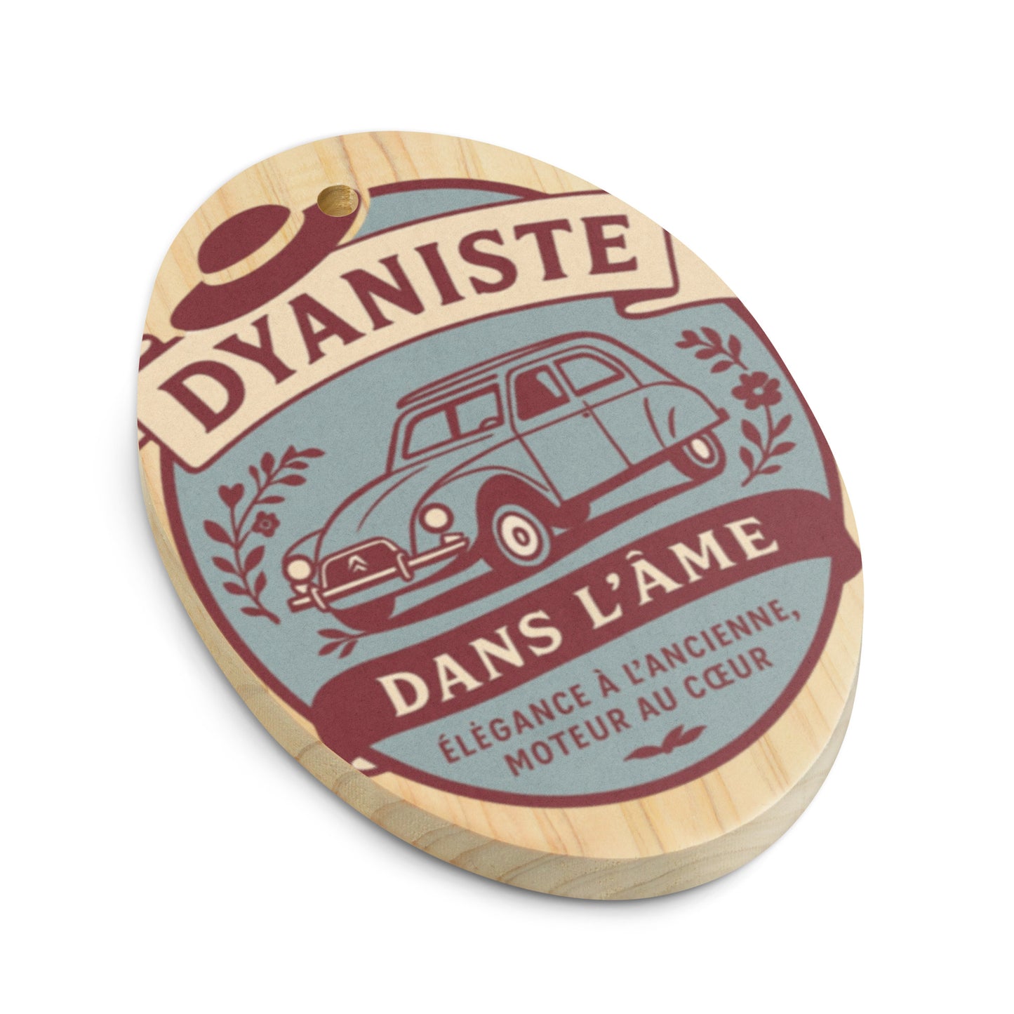 Houten (Kerst-)ornament – Citroën Dyane Retro Design