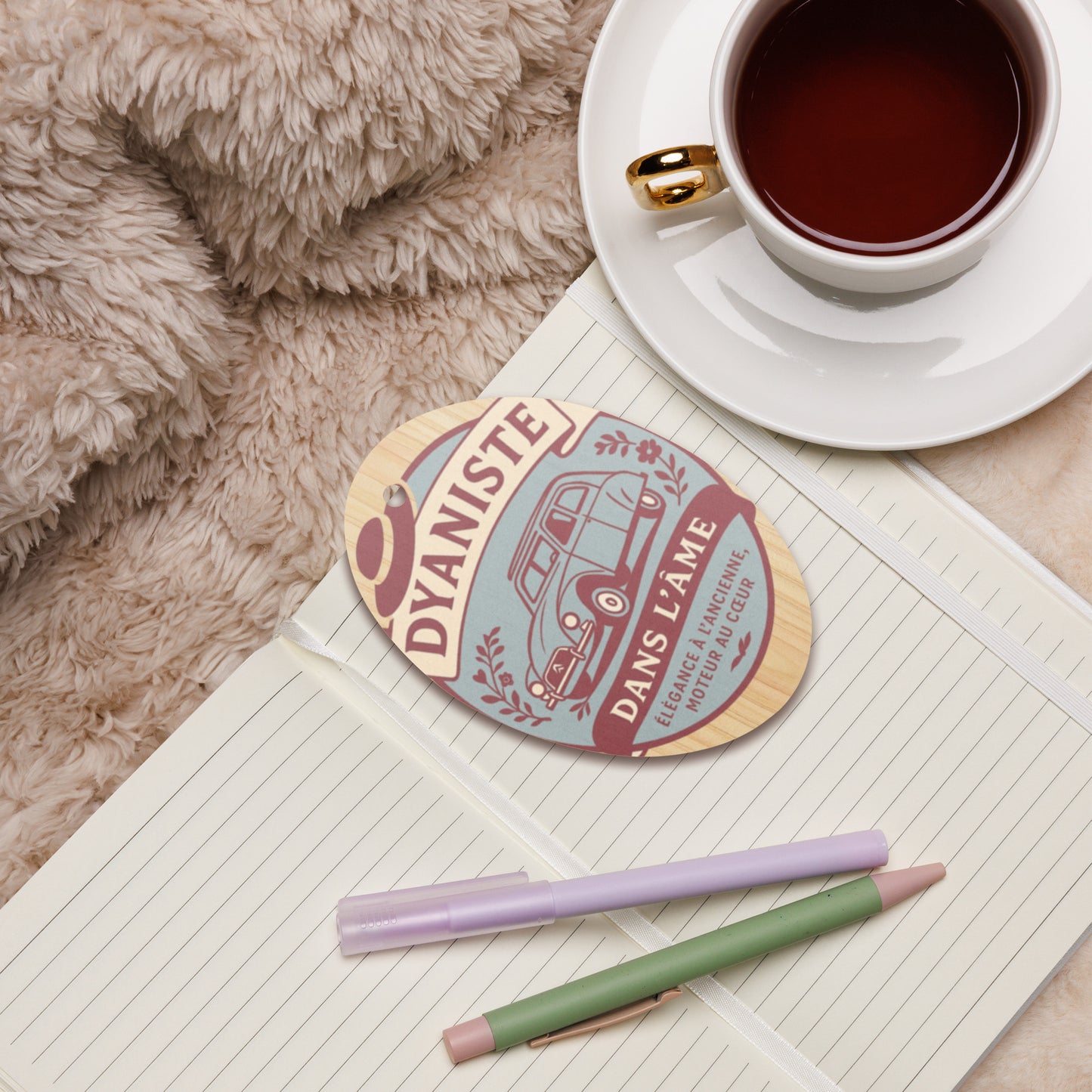 Houten (Kerst-)ornament – Citroën Dyane Retro Design