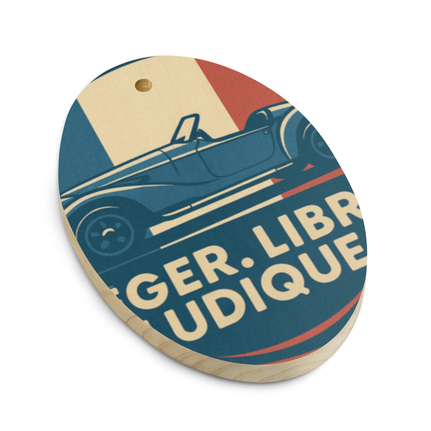 Houten (Kerst-)ornament – Burton Sportscar Retro Design