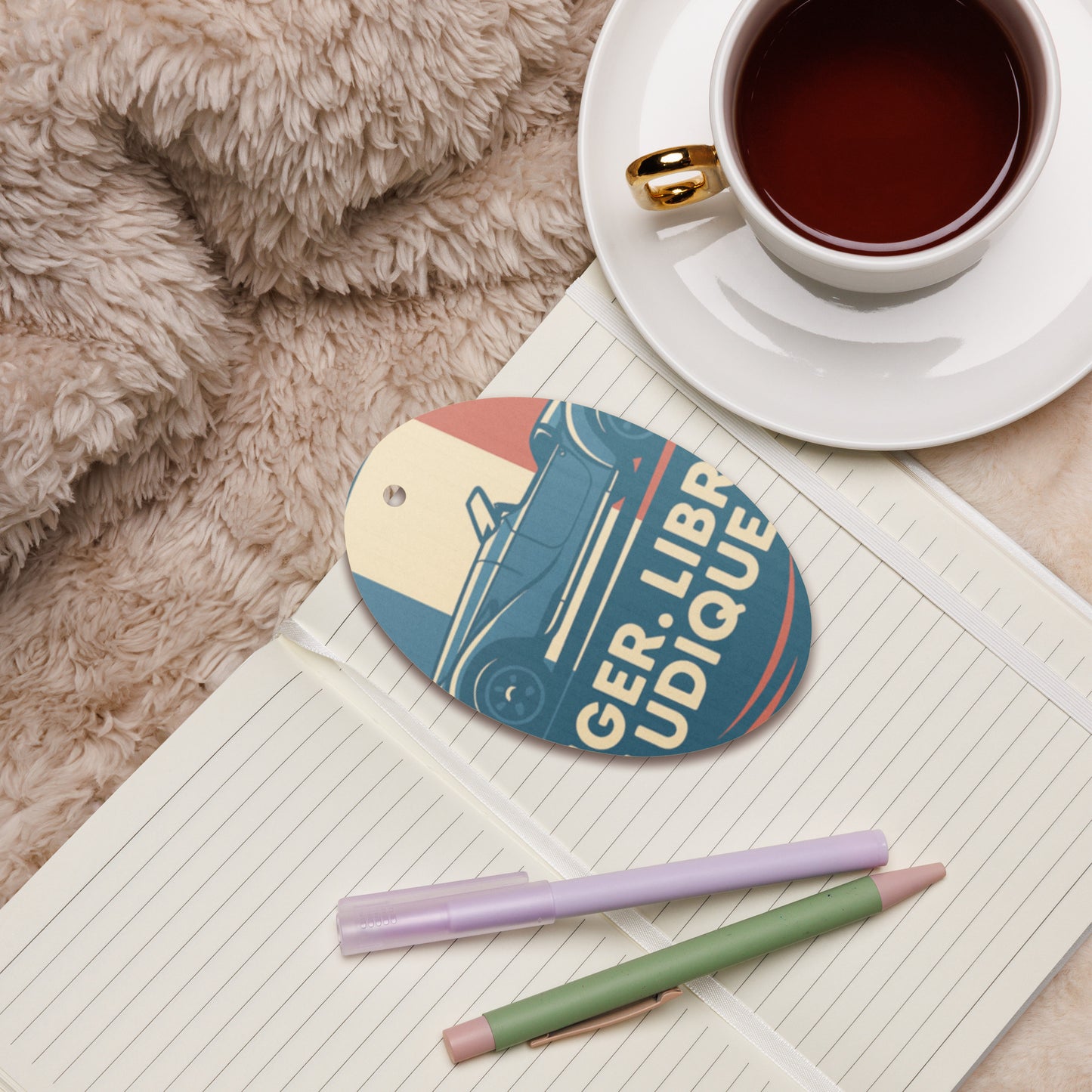 Houten (Kerst-)ornament – Burton Sportscar Retro Design