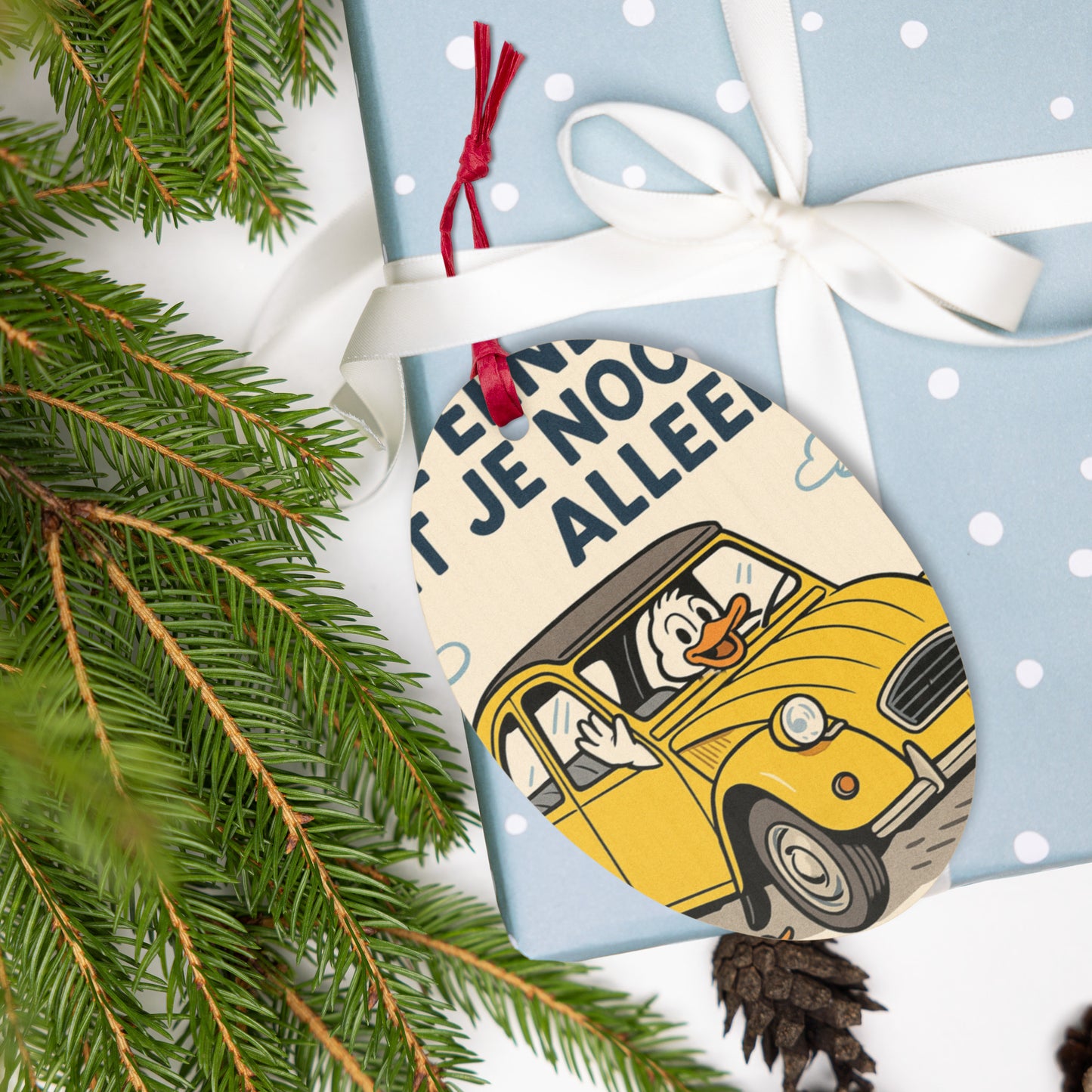 Houten Ornament "Eendje – Citroën 2CV"